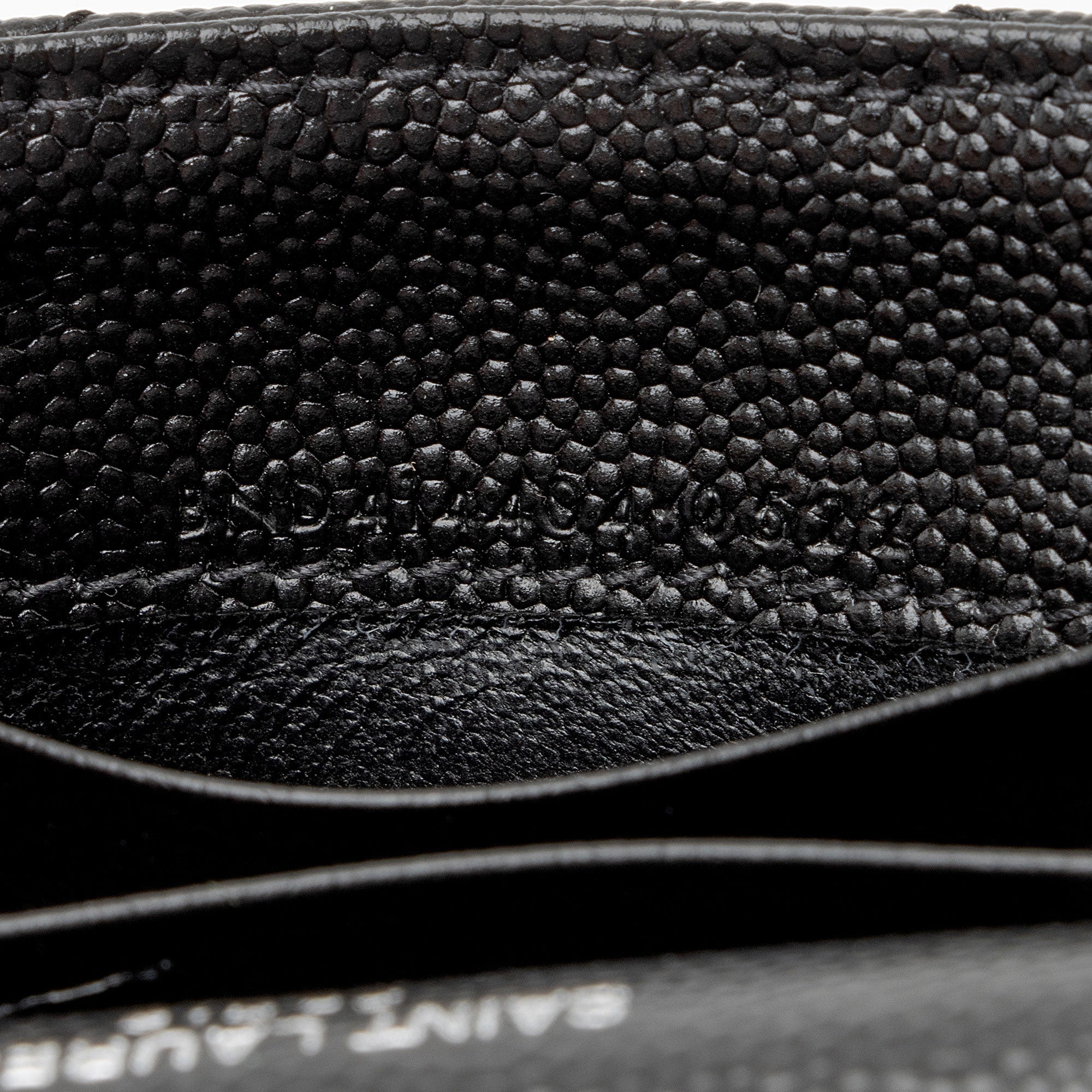 Saint Laurent Matelasse Grain de Poudre Monogram Envelope Small Wallet (SHF-IW3B5H)