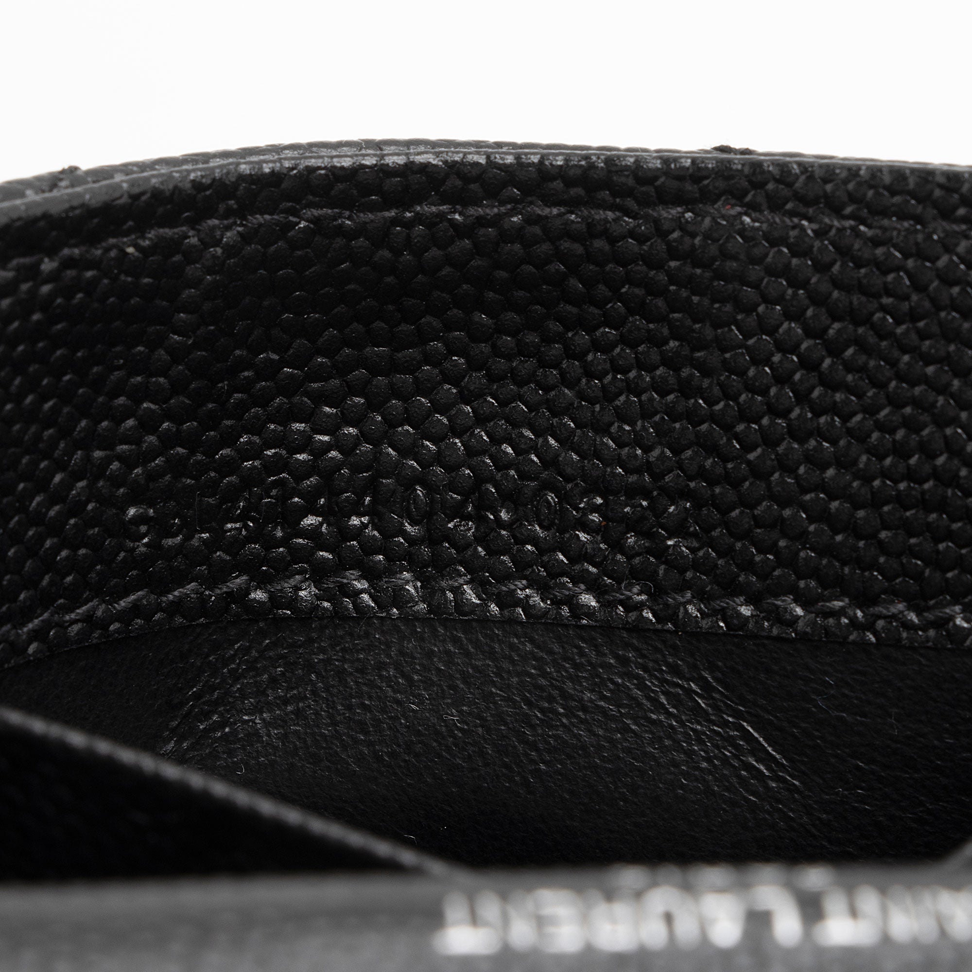 Saint Laurent Matelasse Grain de Poudre Monogram Envelope Small Wallet (SHF-zEUzOS)
