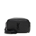 Saint Laurent Matelasse Grain de Poudre Monogram Lou Mini Camera Bag (SHF-1WB10U)
