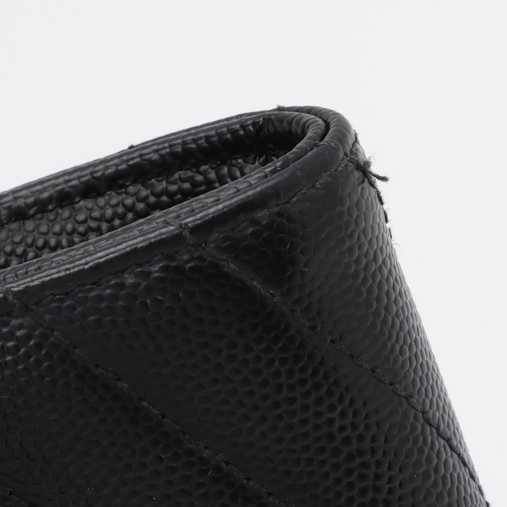 Saint Laurent Matelasse Grain de Poudre Monogram Wallet (SHF-YZtdVY)