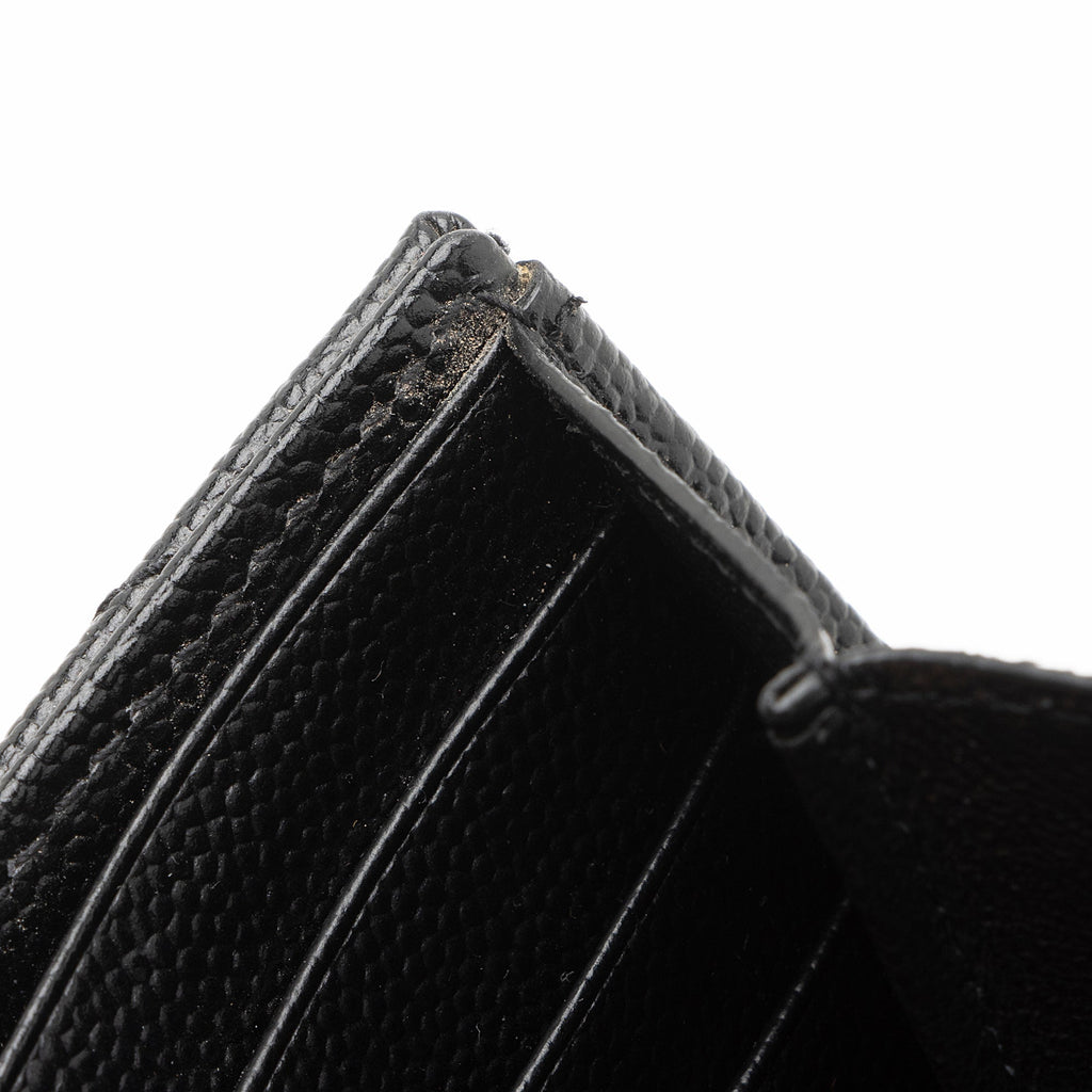 Saint Laurent Matelasse Grain de Poudre Monogram Wallet (SHF-XsSTMO)