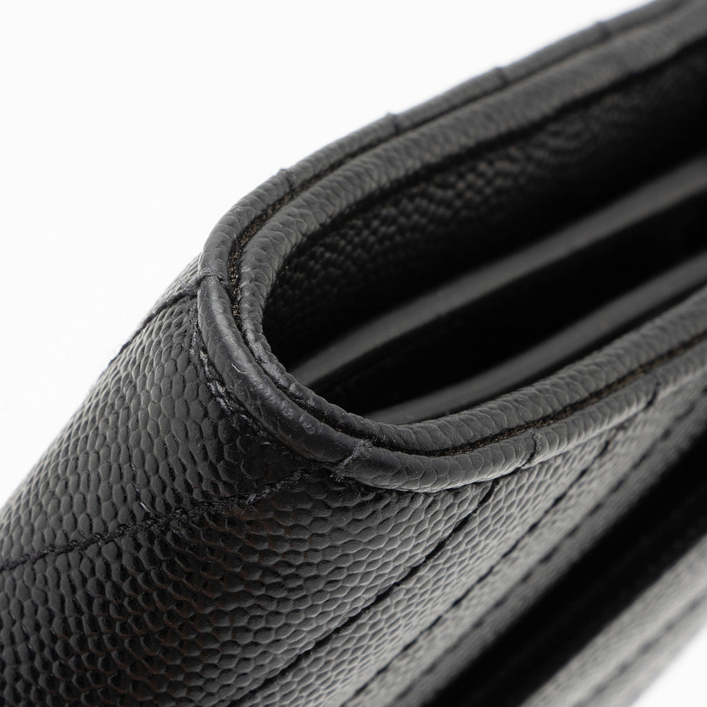 Saint Laurent Matelasse Grain de Poudre Monogram Wallet (SHF-XsSTMO)