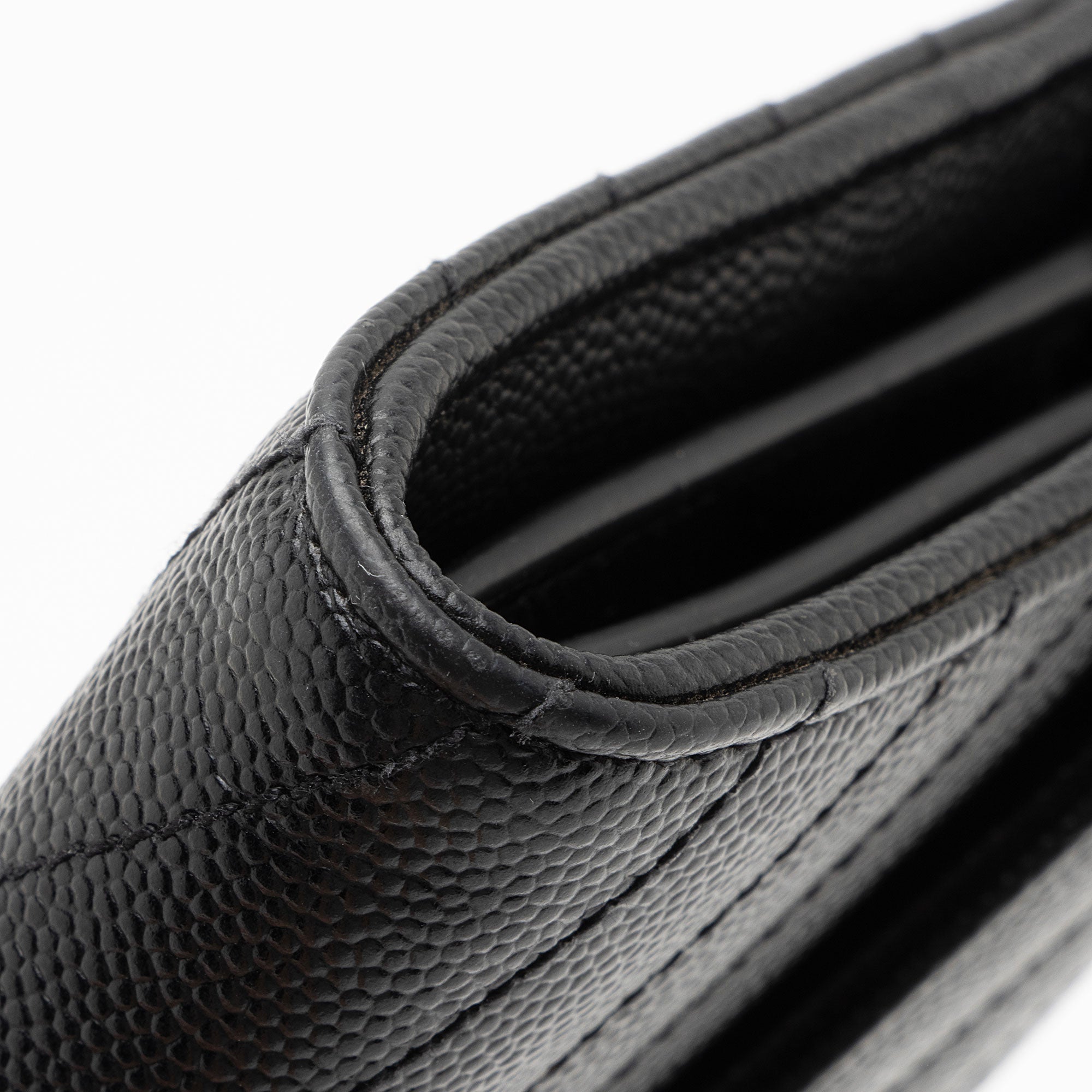Saint Laurent Matelasse Grain de Poudre Monogram Wallet (SHF-XsSTMO)
