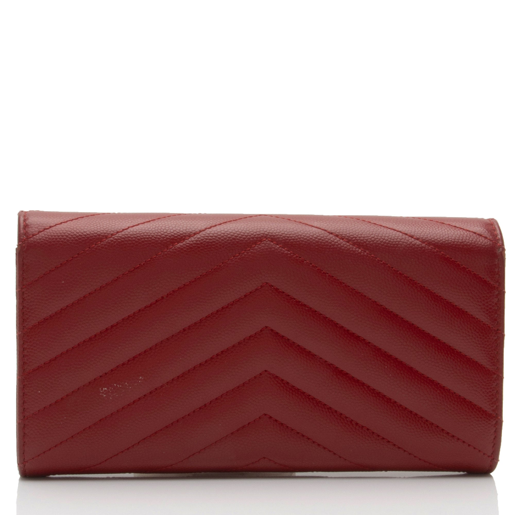 Saint Laurent Matelasse Grain de Poudre Monogram Wallet (SHF-dJjYdi)