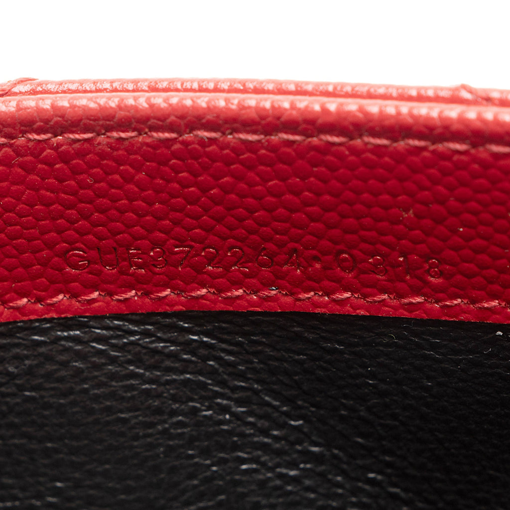 Saint Laurent Matelasse Grain de Poudre Monogram Wallet (SHF-dJjYdi)