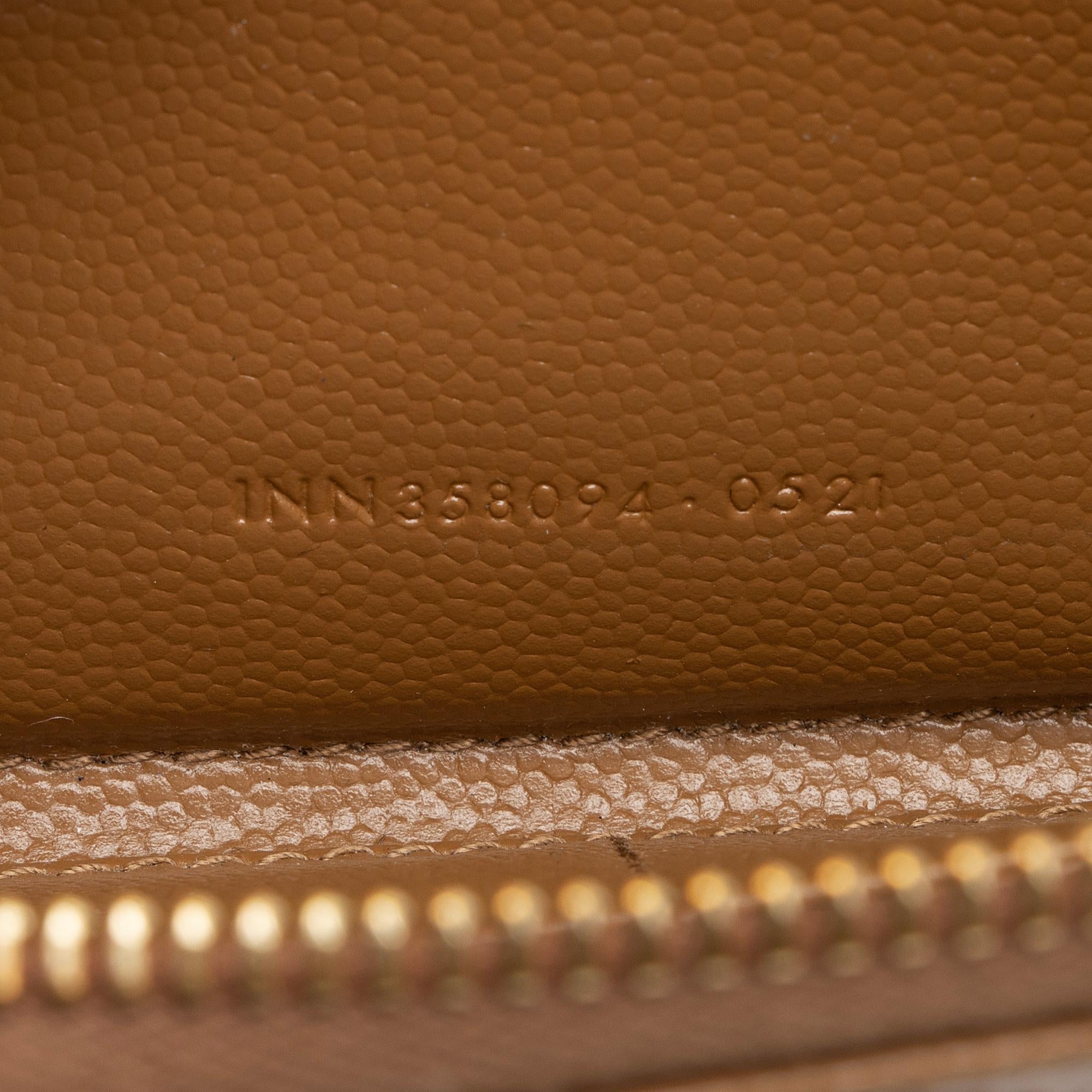 Saint Laurent Matelasse Grain de Poudre Monogram Zip Around Wallet (SHF-ZFHCDK)