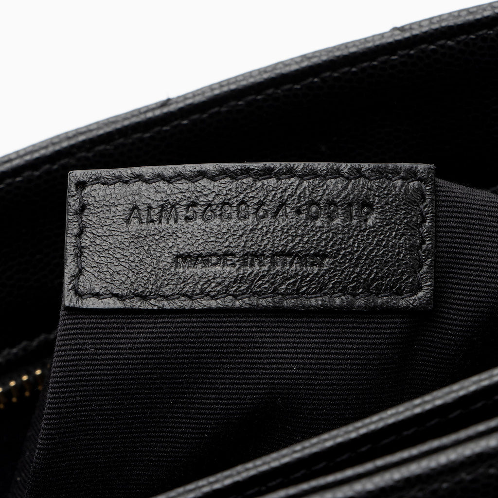 Saint Laurent Matelasse Chevron Grain de Poudre Tribeca Medium Tote (SHF-OUYeug)