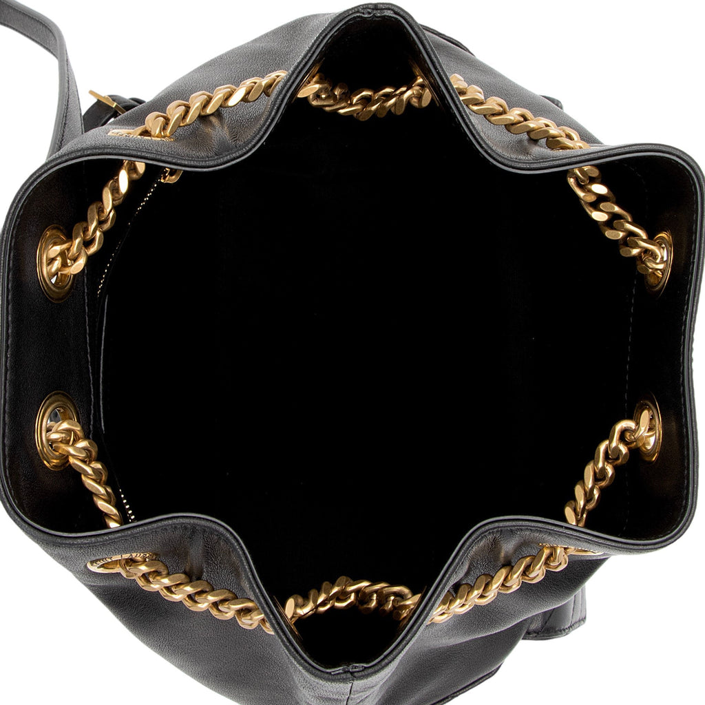 Saint Laurent Matelasse Lambskin Monogram Joe Backpack (SHF-C9THXn)