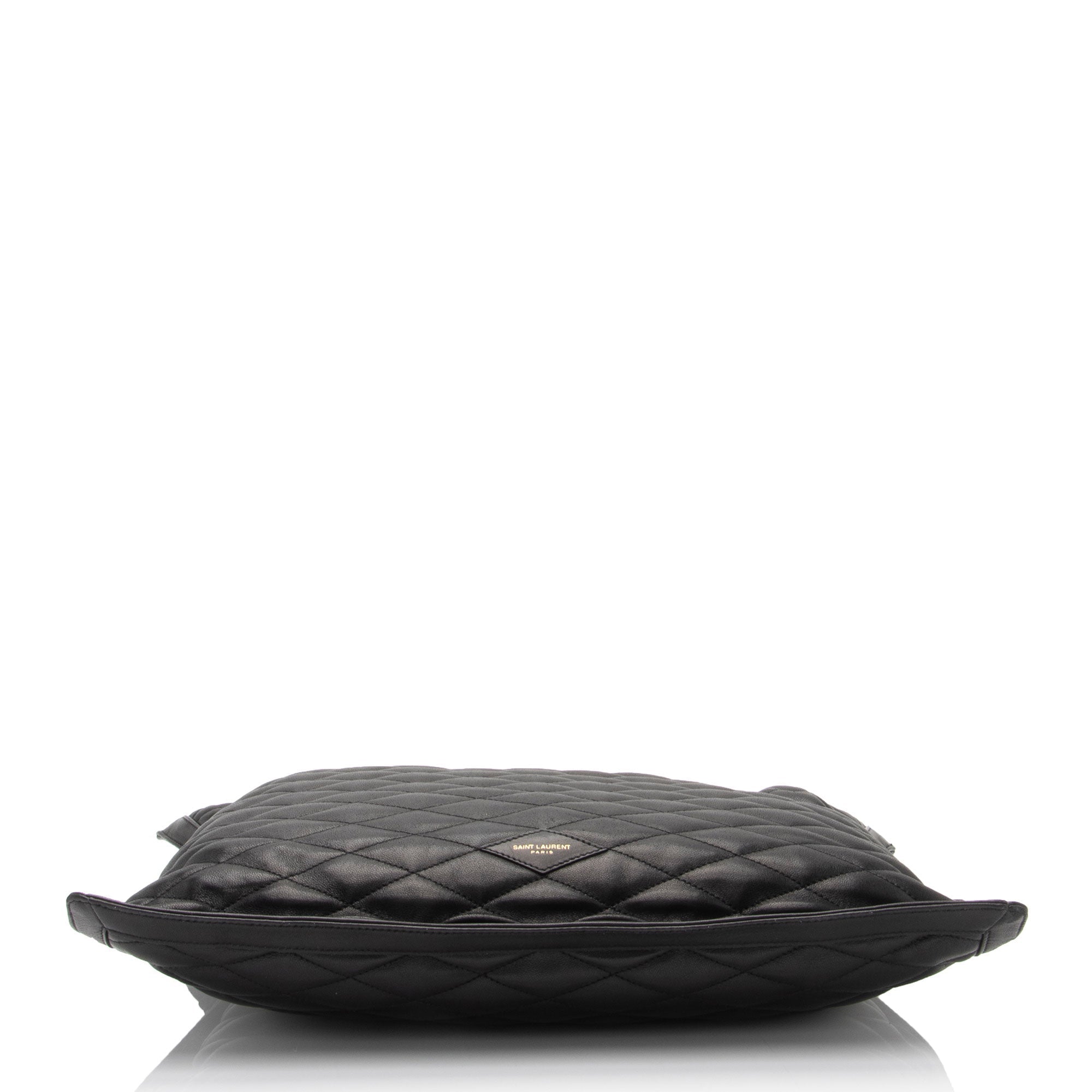 Saint Laurent Matelasse Quilted YSL Pochon Drawstring Tote (SHF-EoGX4B)