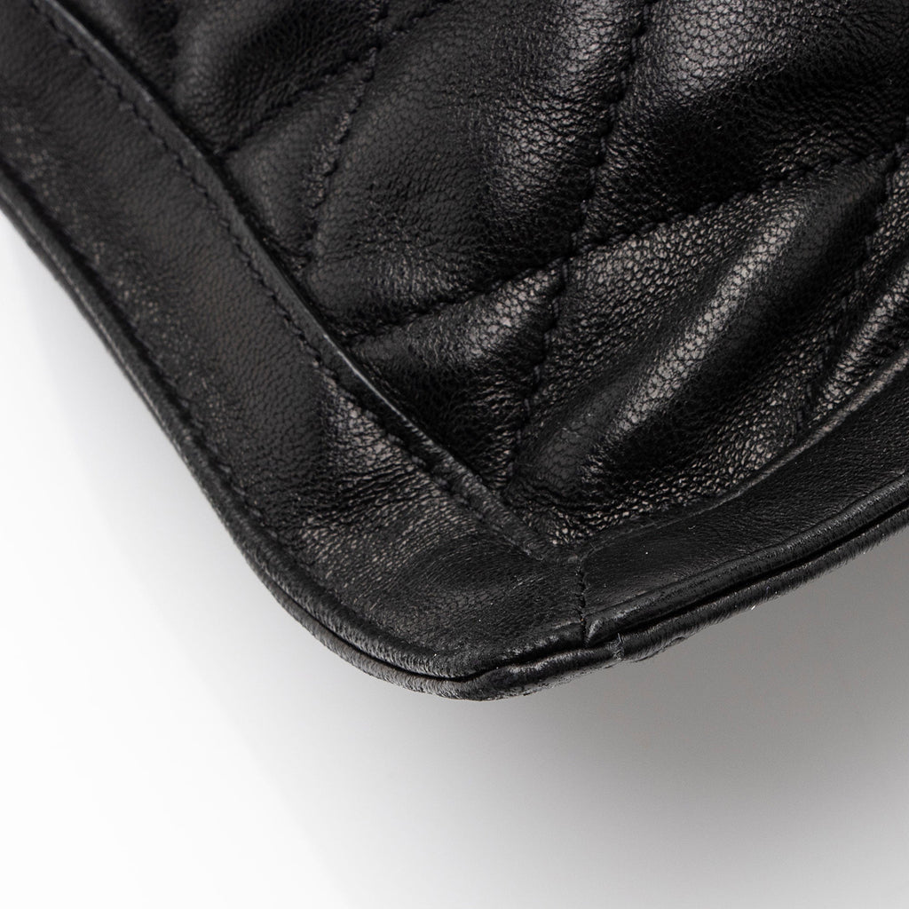 Saint Laurent Matelasse Quilted YSL Pochon Drawstring Tote (SHF-EoGX4B)
