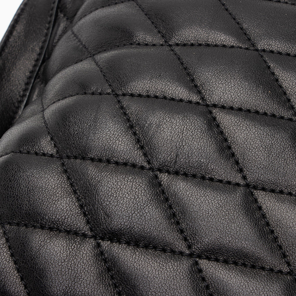 Saint Laurent Matelasse Quilted YSL Pochon Drawstring Tote (SHF-EoGX4B)