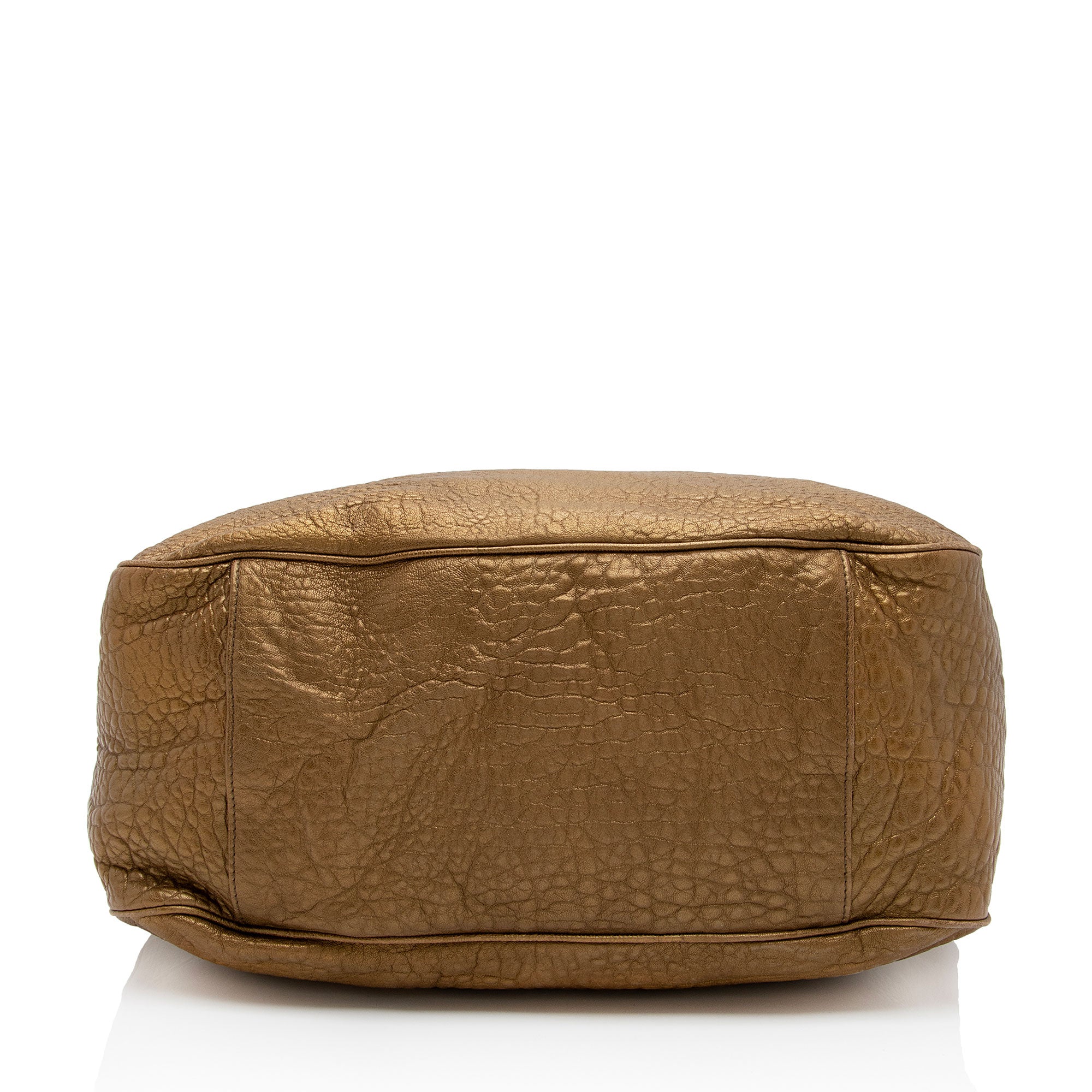 Saint Laurent Metallic Leather Roady Large Hobo (SHF-1waUqq)