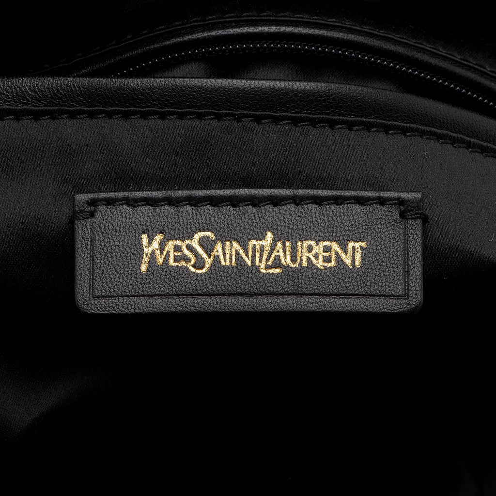 Saint Laurent Metallic Leather Roady Large Hobo (SHF-1waUqq)