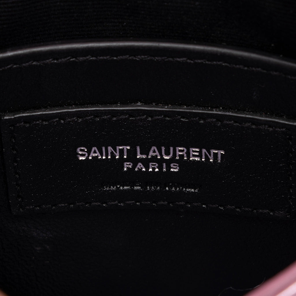 Saint Laurent Metallic Matelasse Lambskin Monogram Small Double Flap Bag (SHF-IdIvhA)