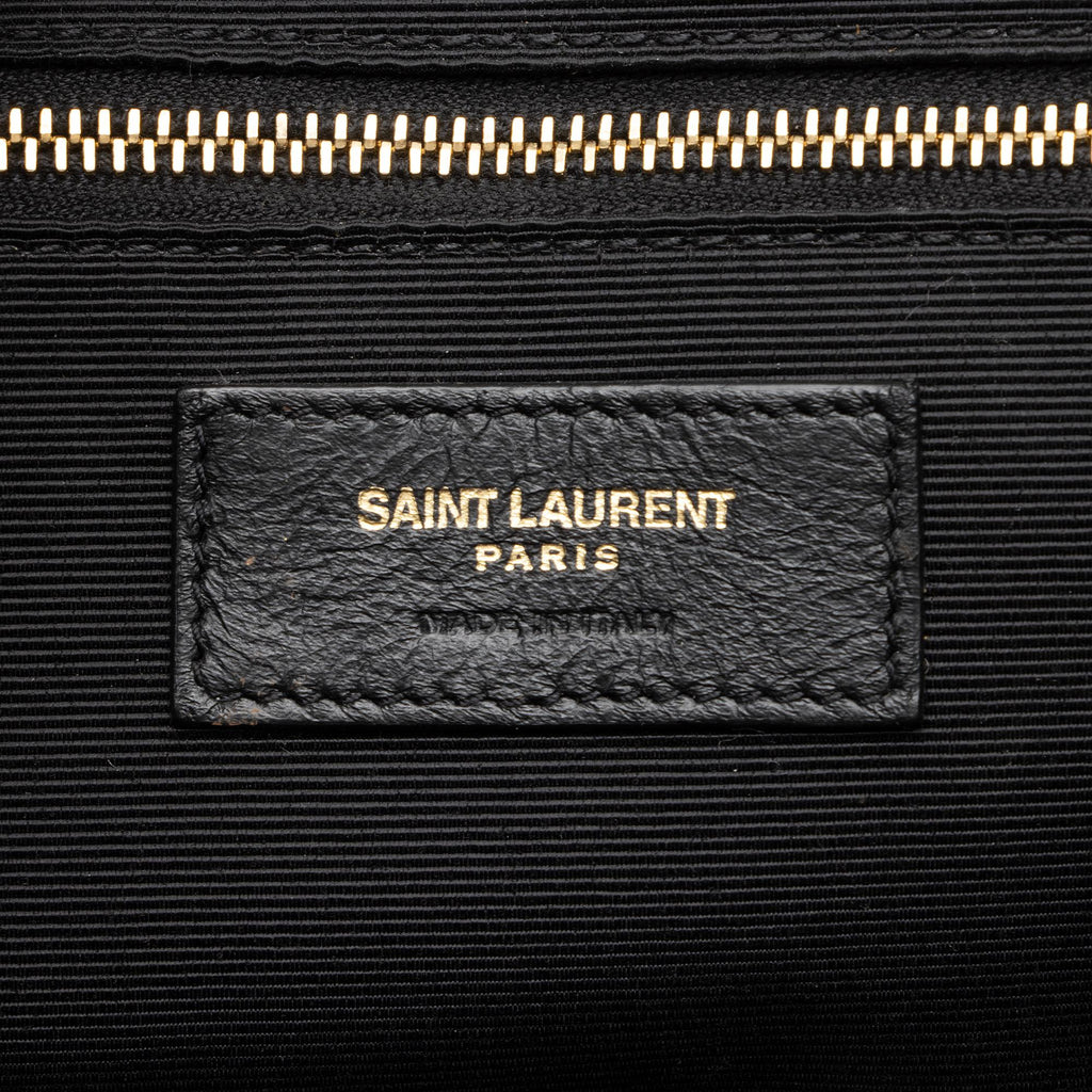 Saint Laurent Mixed Matelasse Calfskin Monogram Large Shoulder Bag (SHF-YGWG8h)