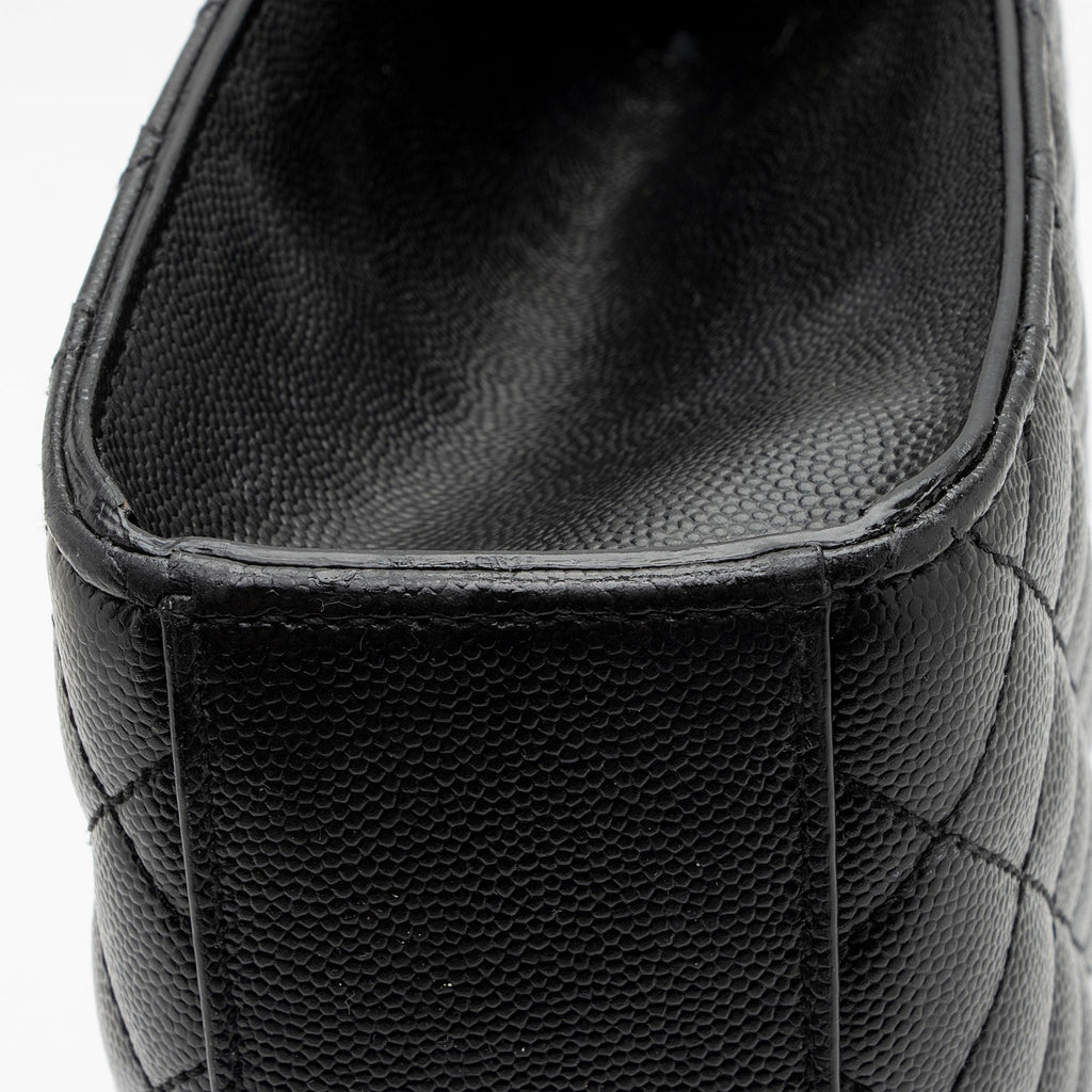 Saint Laurent Mixed Matelasse Grain de Poudre Monogram Large Envelope Bag (SHF-bhZZVe)