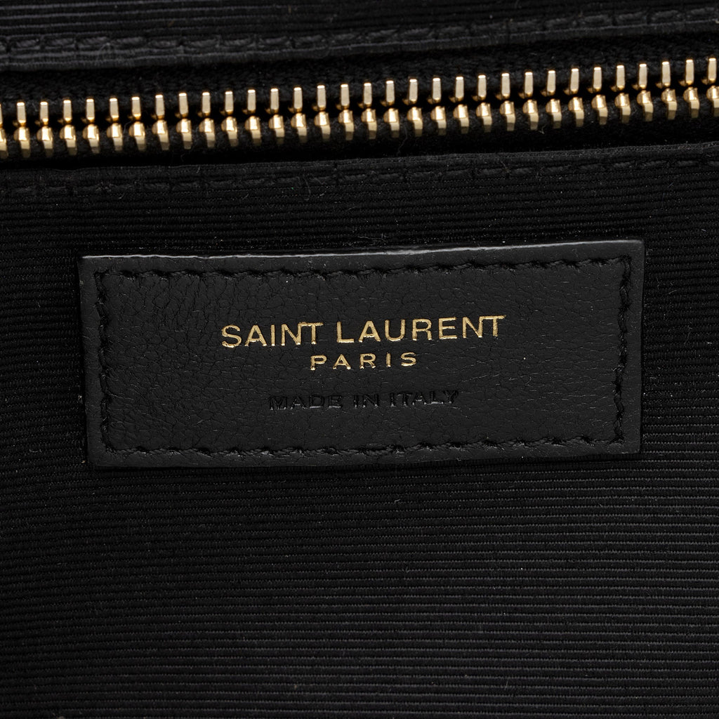 Saint Laurent Mixed Matelasse Grain de Poudre Monogram Large Envelope Bag (SHF-bhZZVe)