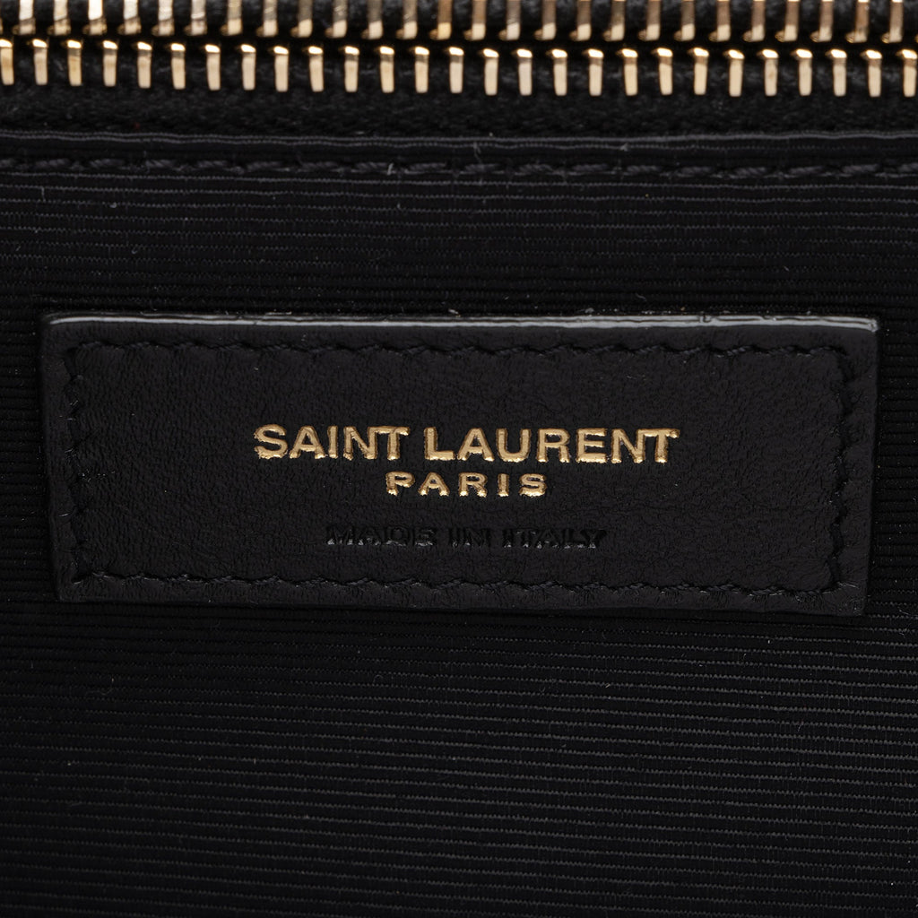 Saint Laurent Mixed Matelasse Grain de Poudre Monogram Large Envelope Bag (SHF-xlS4gs)
