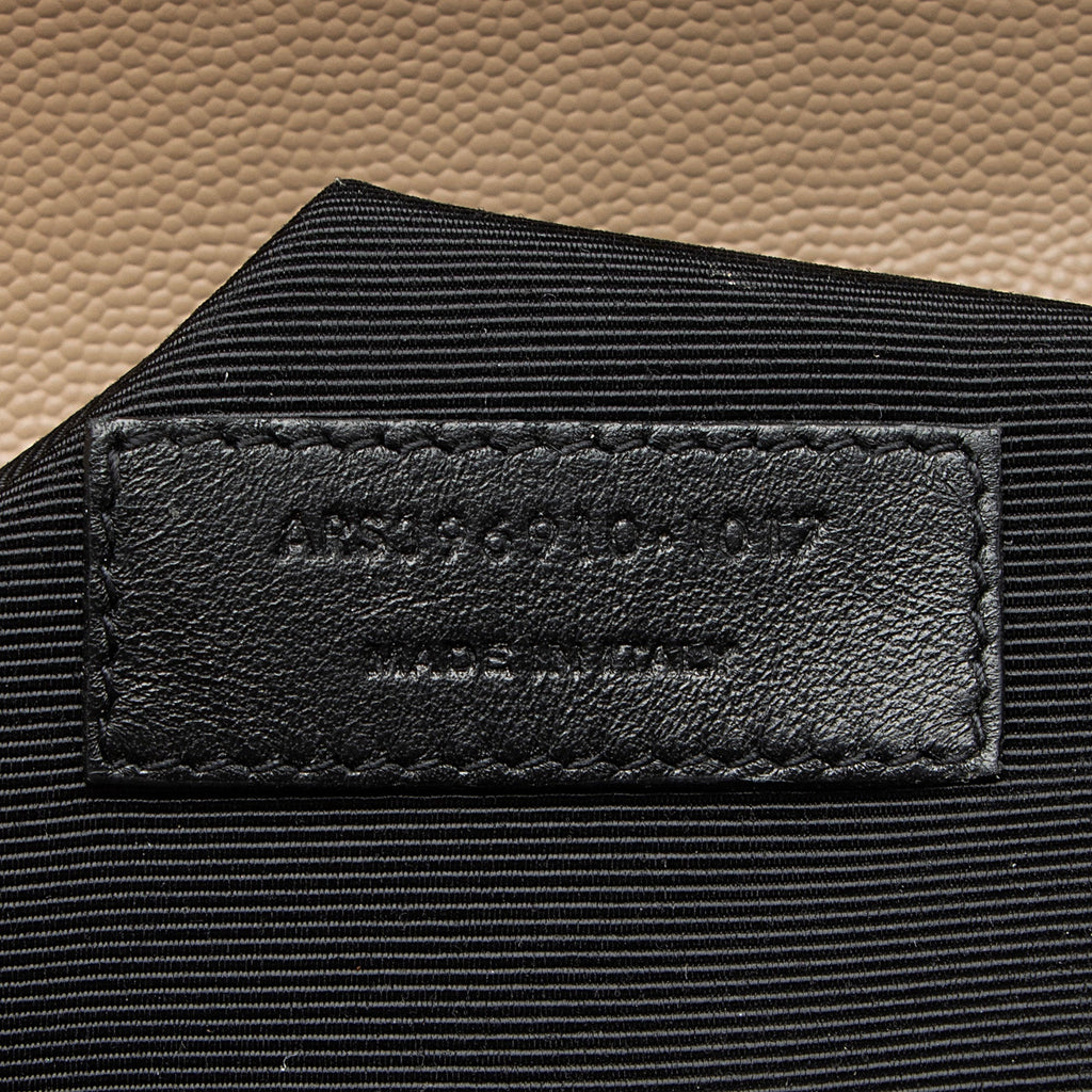 Saint Laurent Mixed Matelasse Grain de Poudre Monogram Large Envelope Bag (SHF-MsCt3J)