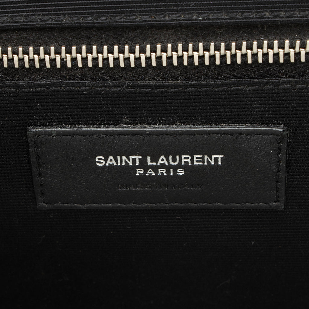 Saint Laurent Mixed Matelasse Grain de Poudre Monogram Large Envelope Bag (SHF-MsCt3J)