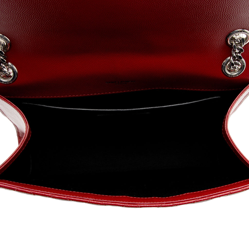 Saint Laurent Mixed Matelasse Grain de Poudre Monogram Medium Shoulder Bag (SHF-2Ox16z)