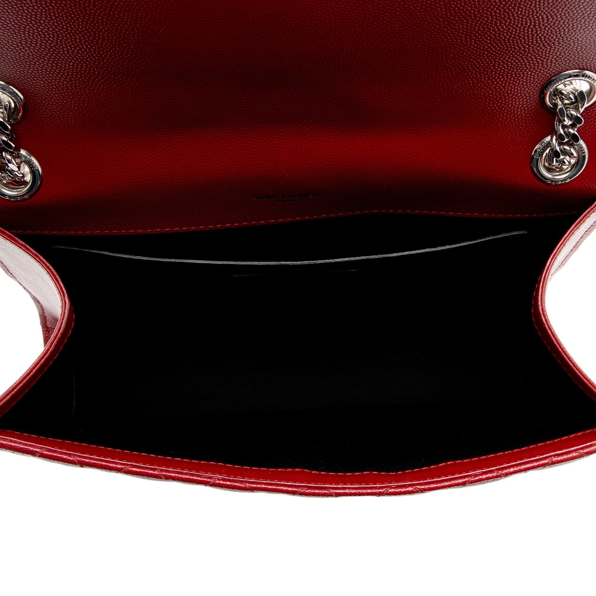 Saint Laurent Mixed Matelasse Grain de Poudre Monogram Medium Shoulder Bag (SHF-2Ox16z)