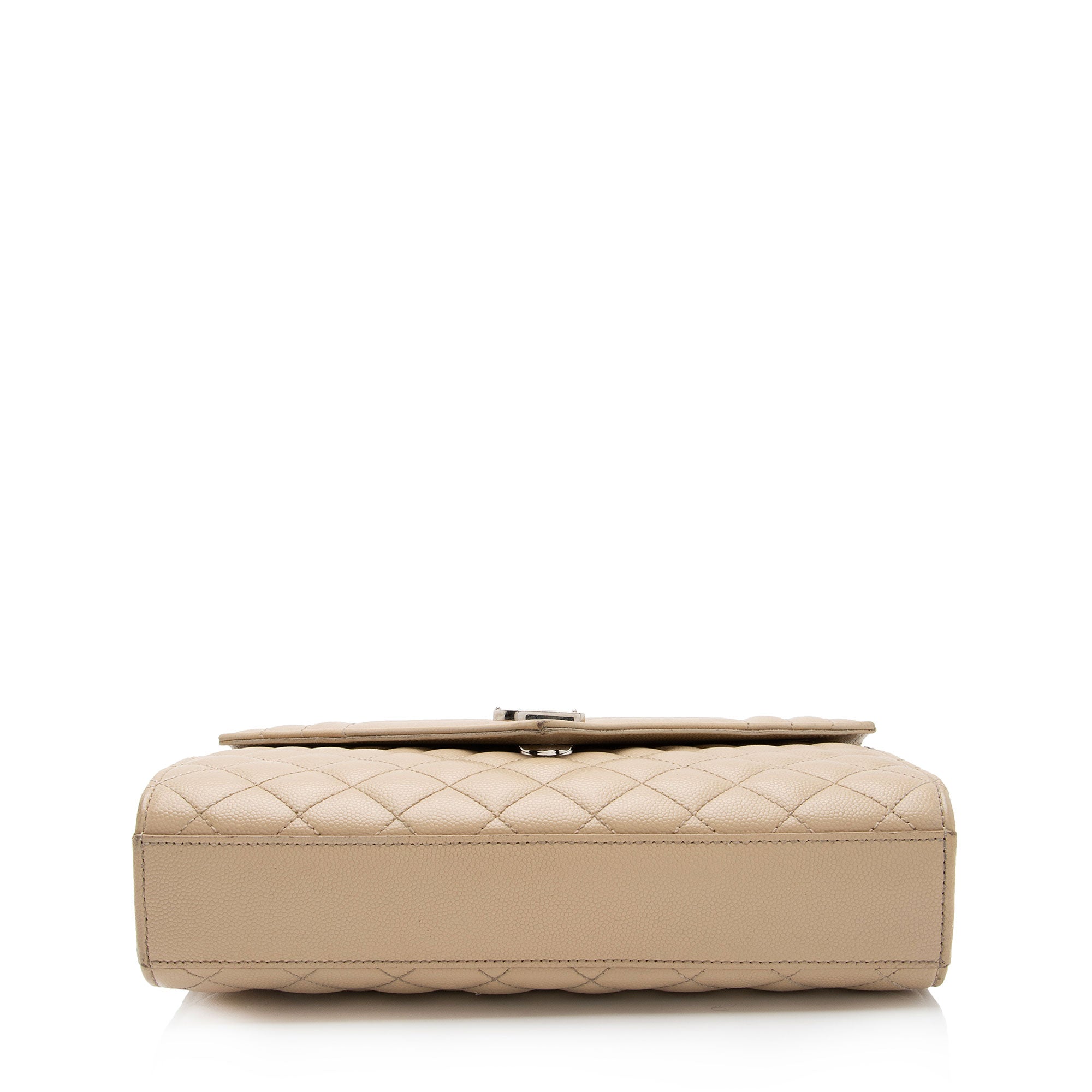 Saint Laurent Mixed Matelasse Grain de Poudre Monogram Medium Shoulder Bag (SHF-AvP2UF)