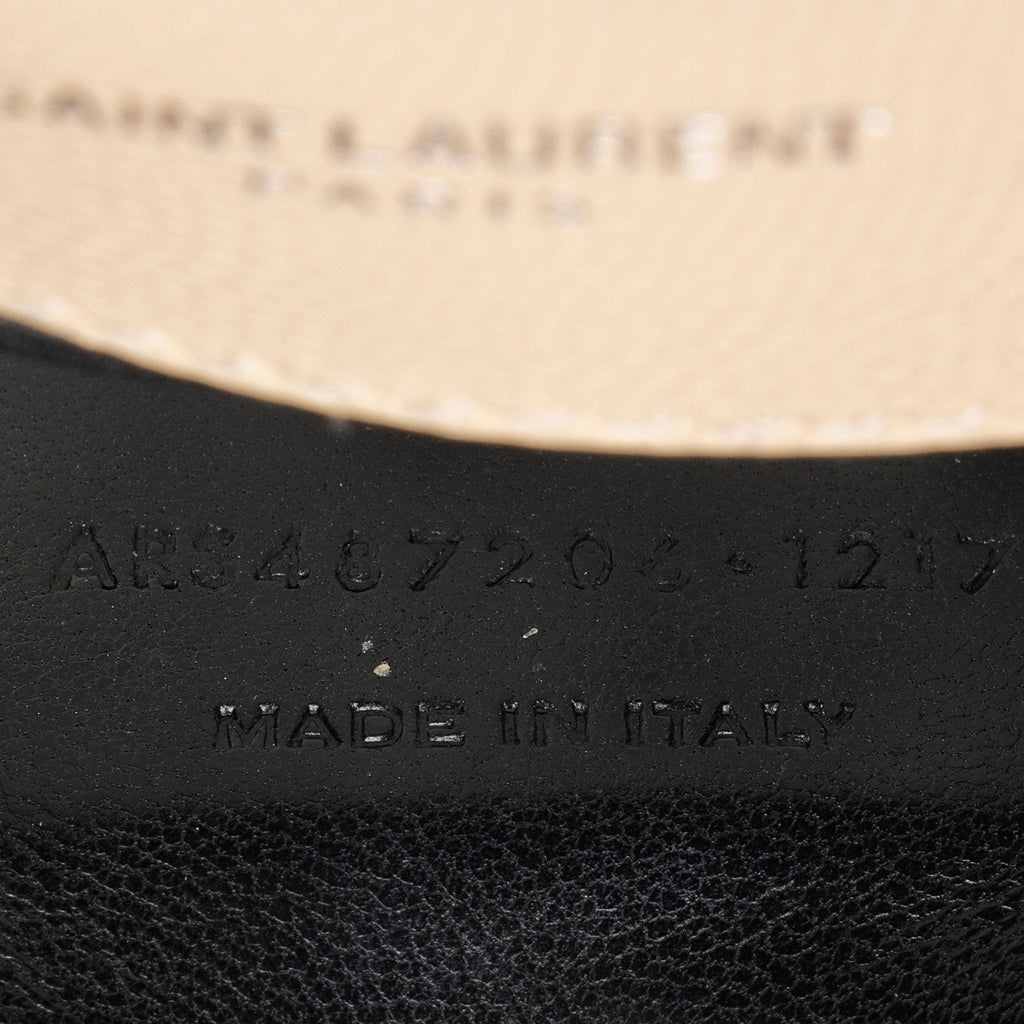 Saint Laurent Mixed Matelasse Grain de Poudre Monogram Medium Shoulder Bag (SHF-AvP2UF)