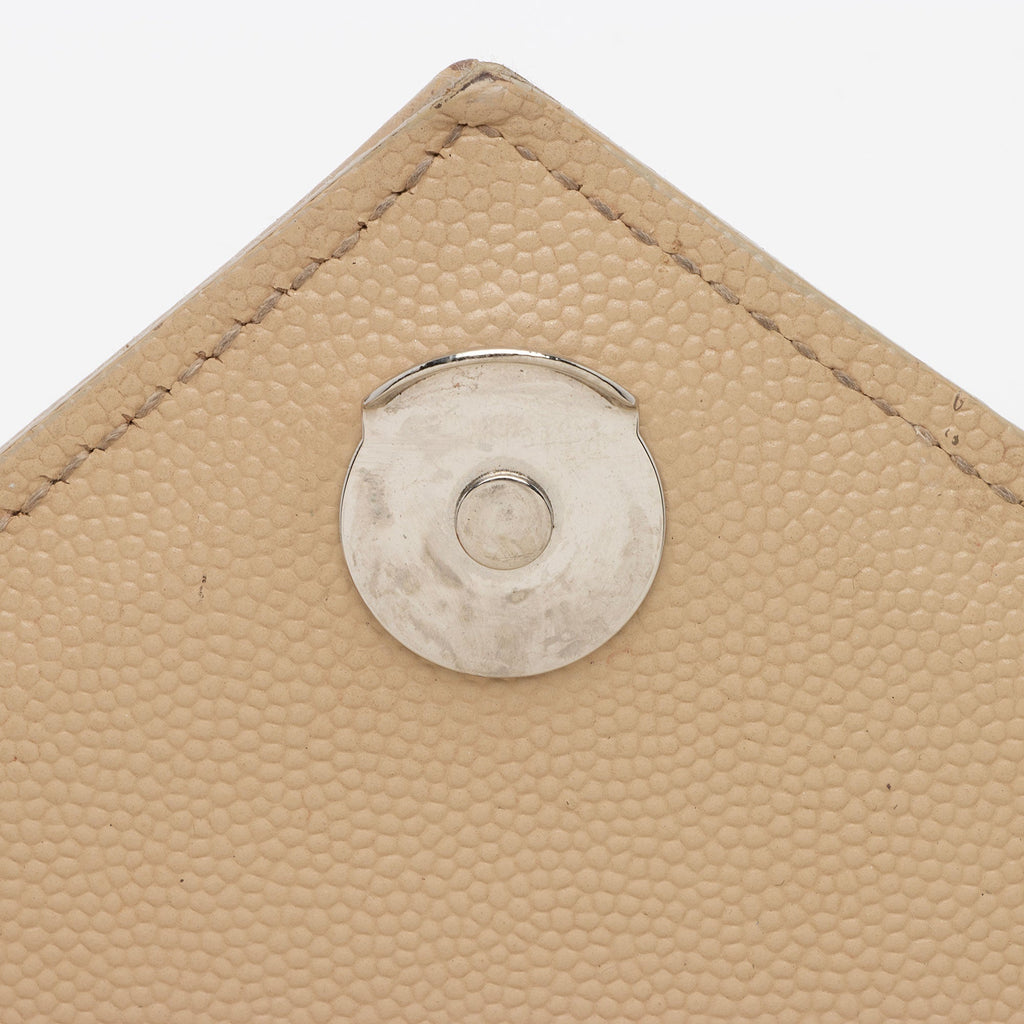 Saint Laurent Mixed Matelasse Grain de Poudre Monogram Medium Shoulder Bag (SHF-AvP2UF)