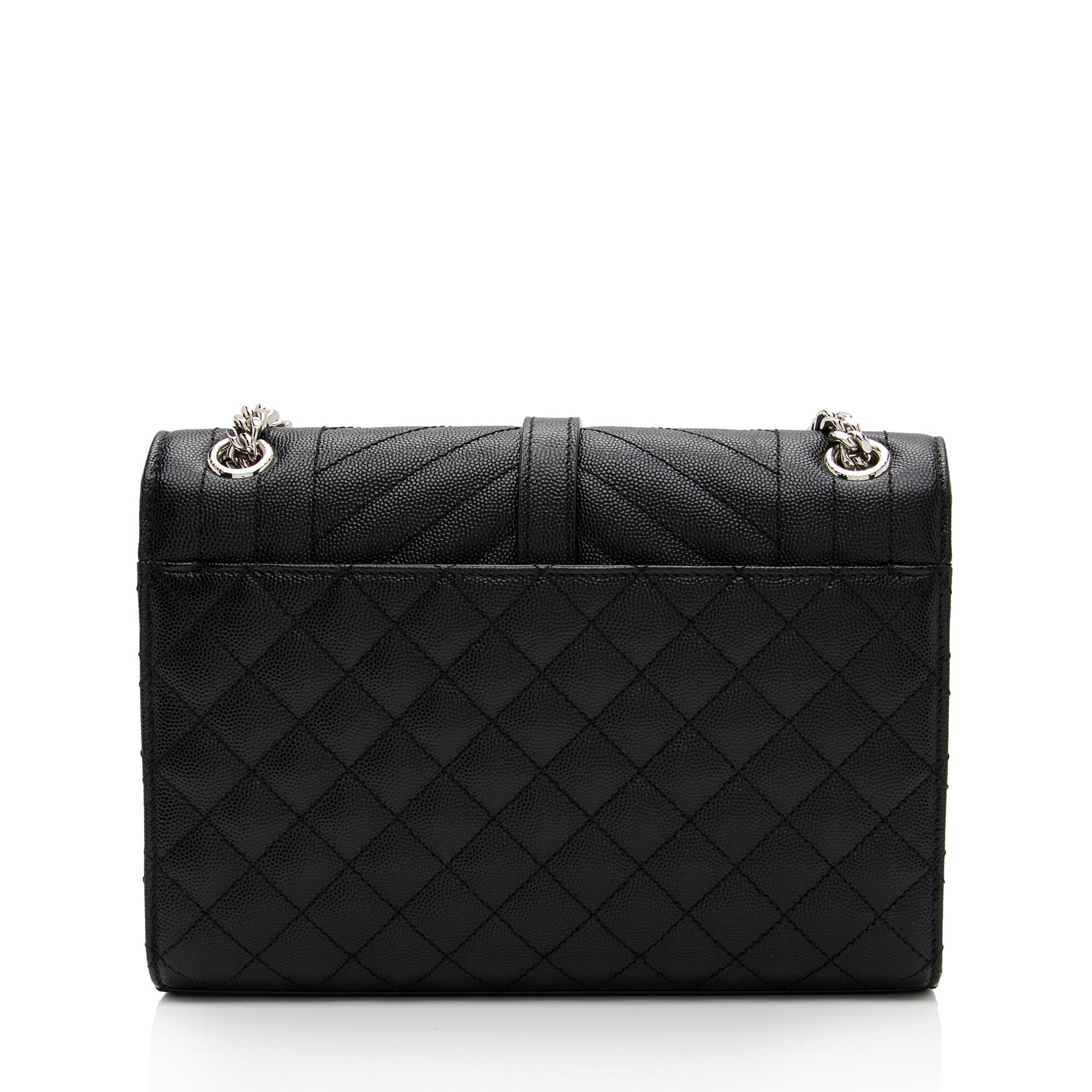 Saint Laurent Mixed Matelasse Grain de Poudre Monogram Medium Shoulder Bag (SHF-TEWHpY)