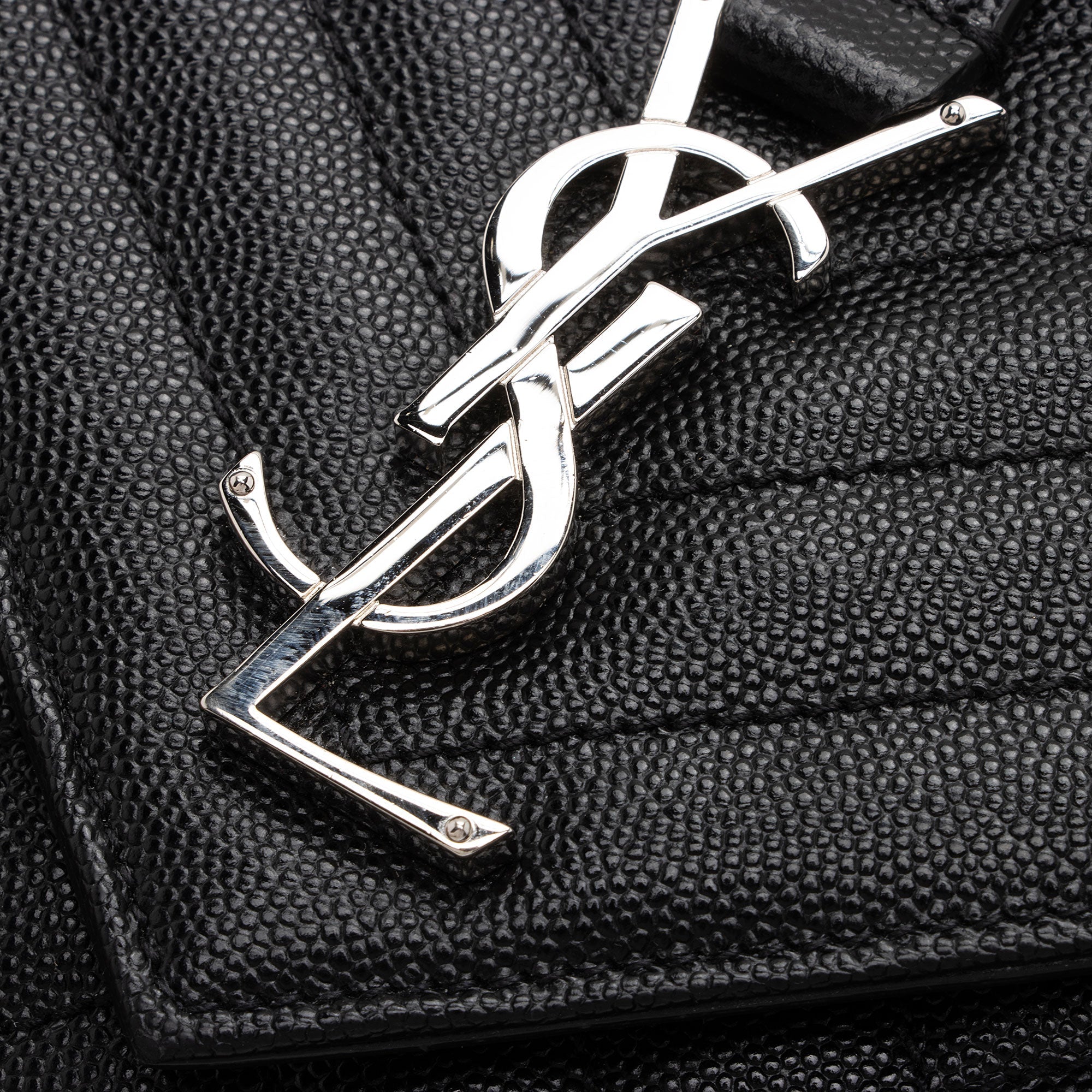 Saint Laurent Mixed Matelasse Grain de Poudre Monogram Medium Shoulder Bag (SHF-TEWHpY)