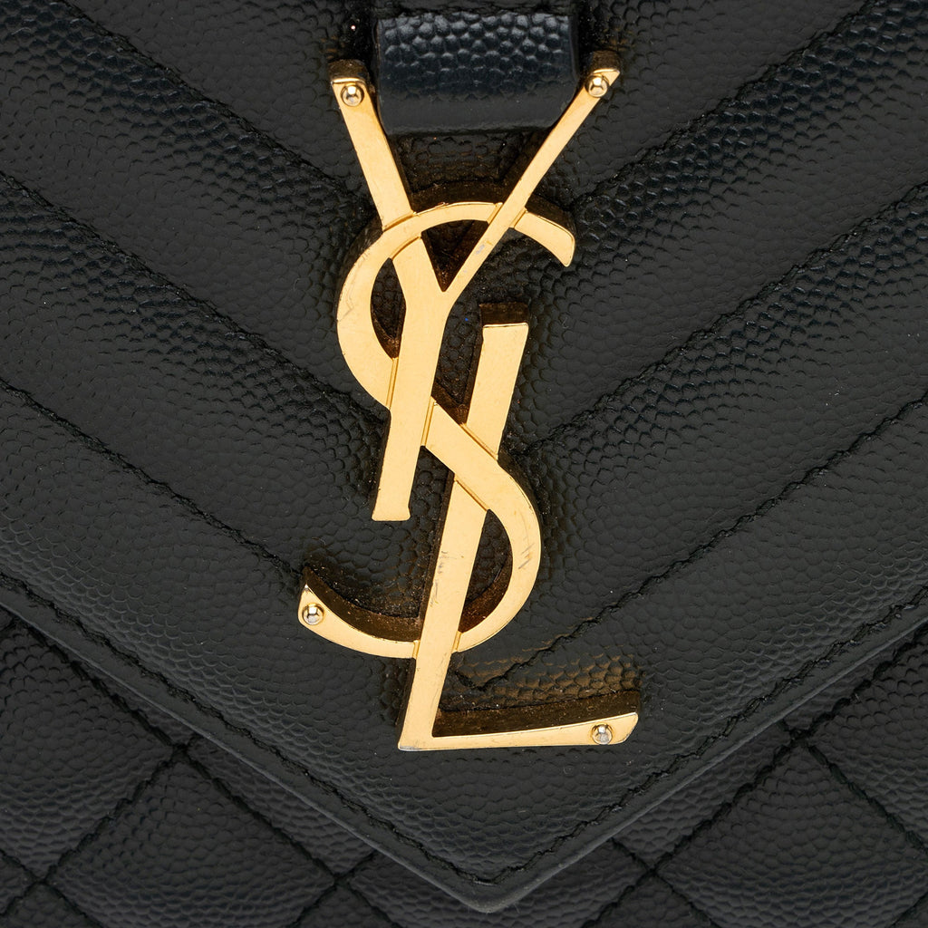 Saint Laurent Mixed Matelasse Grain de Poudre Monogram Medium Shoulder Bag (SHF-EraTyH)