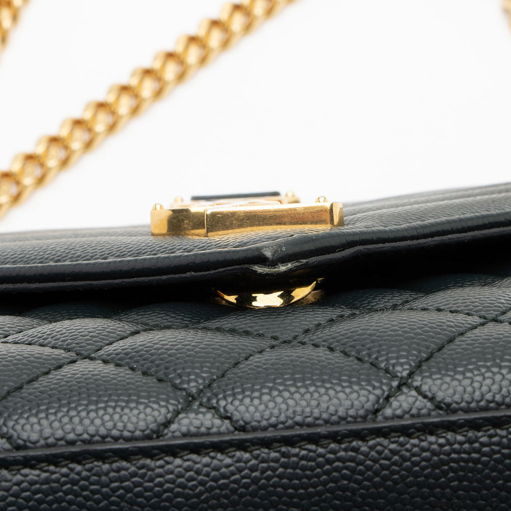 Saint Laurent Mixed Matelasse Grain de Poudre Monogram Medium Shoulder Bag (SHF-EraTyH)