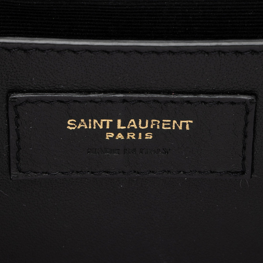 Saint Laurent Mixed Matelasse Grain de Poudre Monogram Medium Shoulder Bag (SHF-EraTyH)