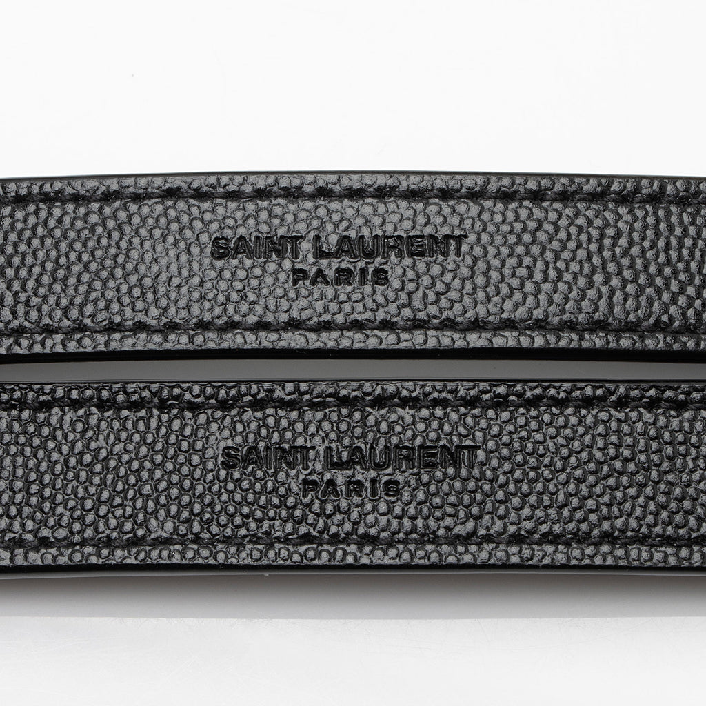 Saint Laurent Mixed Matelasse Grain de Poudre Monogram Medium Shoulder Bag (SHF-9klfDc)
