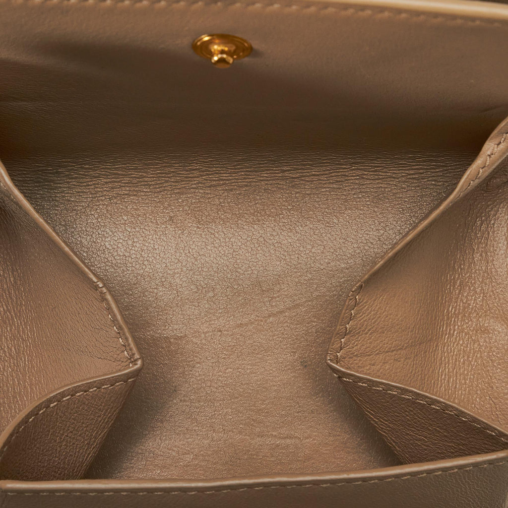 Saint Laurent Monogram V Stitch Wallet (SHG-tPcMVa)