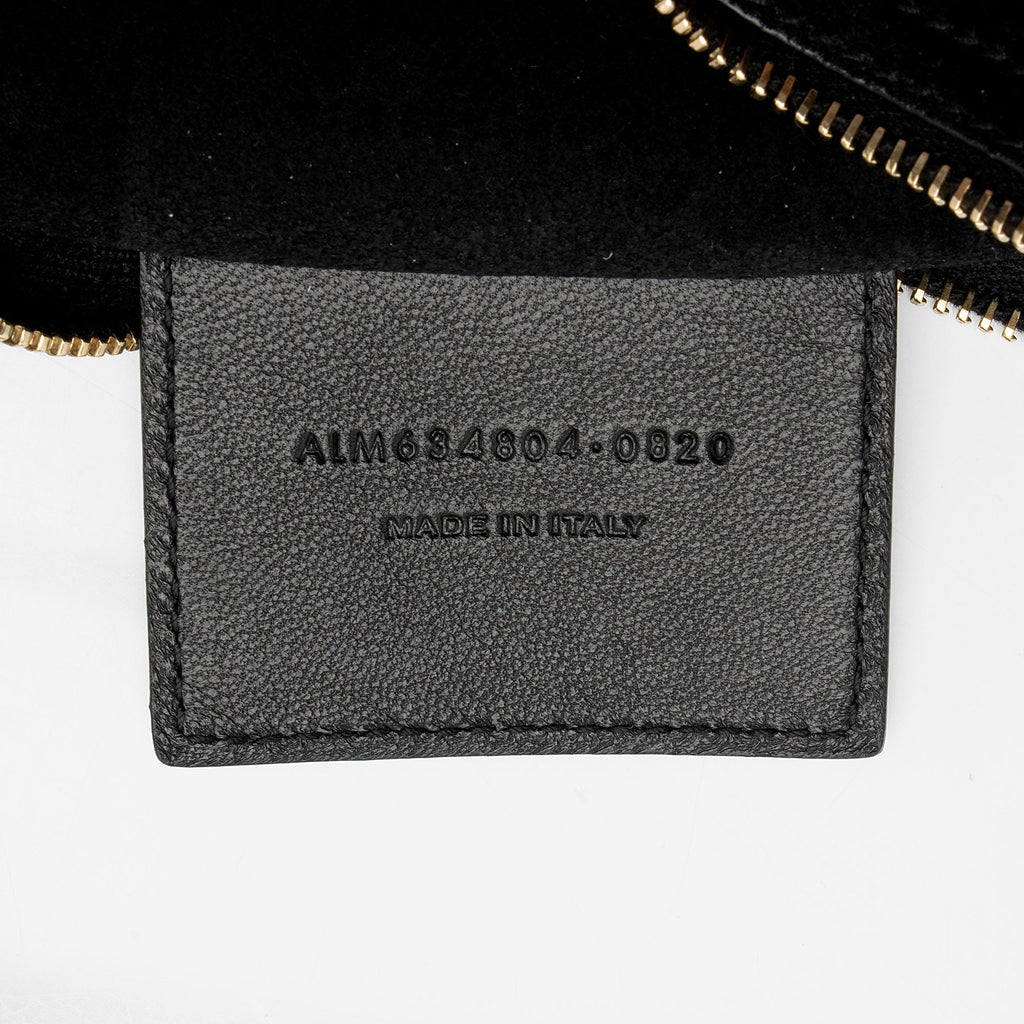 Saint Laurent Patent Croc Embossed Suzanne Medium Hobo (SHF-ob9qRW)
