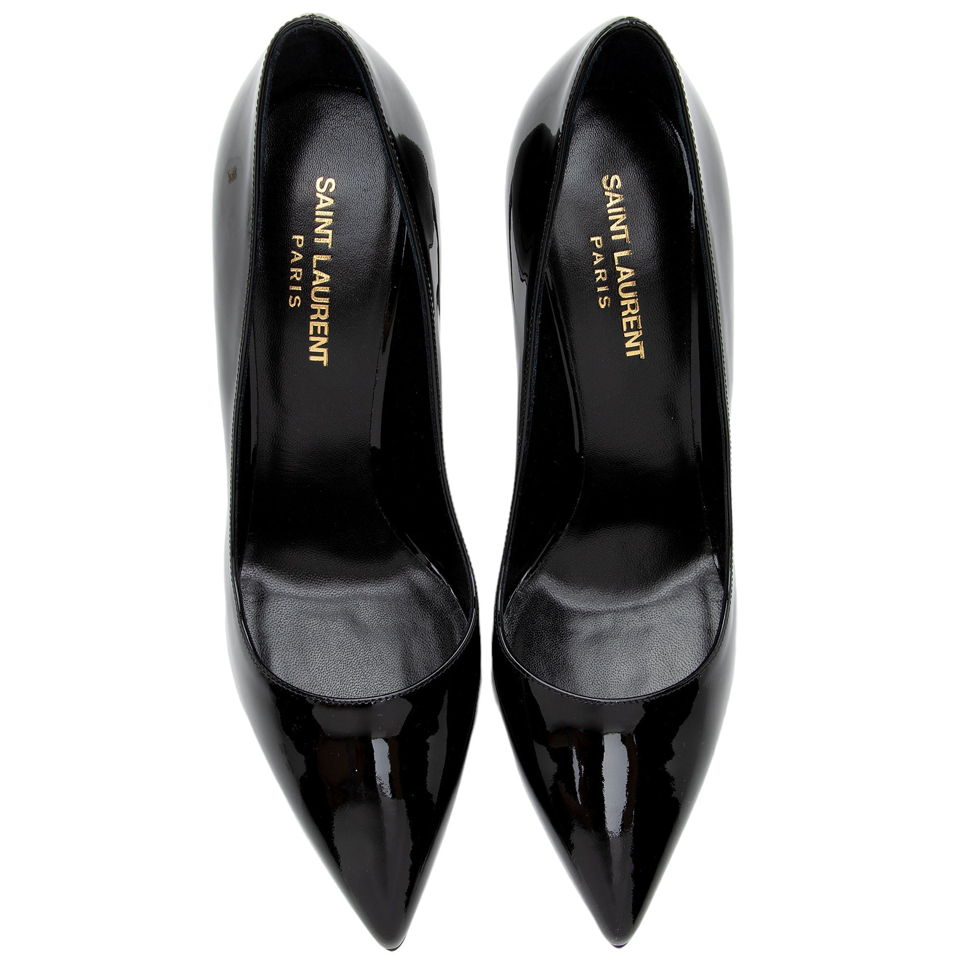 Saint Laurent Patent Leather Paris Pumps - Size 8.5 / 38.5 (SHF-fCSL0z)