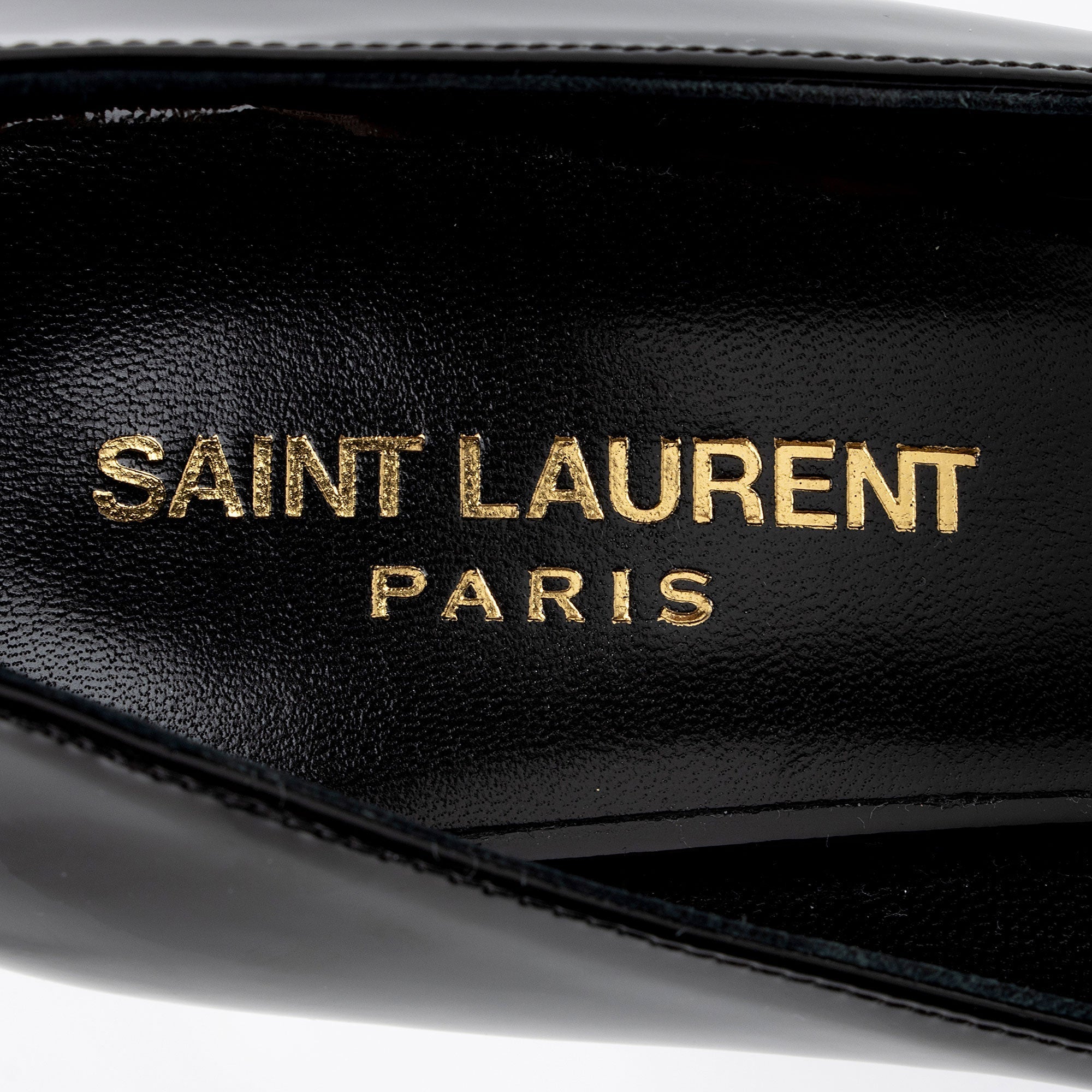Saint Laurent Patent Leather Paris Pumps - Size 8.5 / 38.5 (SHF-fCSL0z)