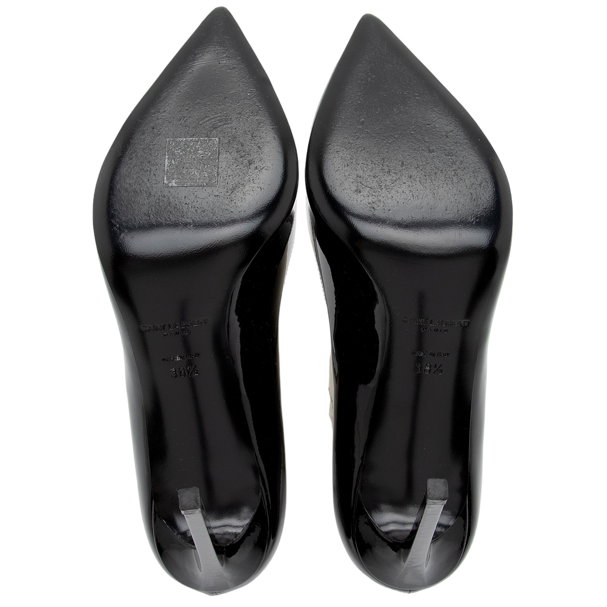 Saint Laurent Patent Leather Paris Pumps - Size 8.5 / 38.5 (SHF-fCSL0z)