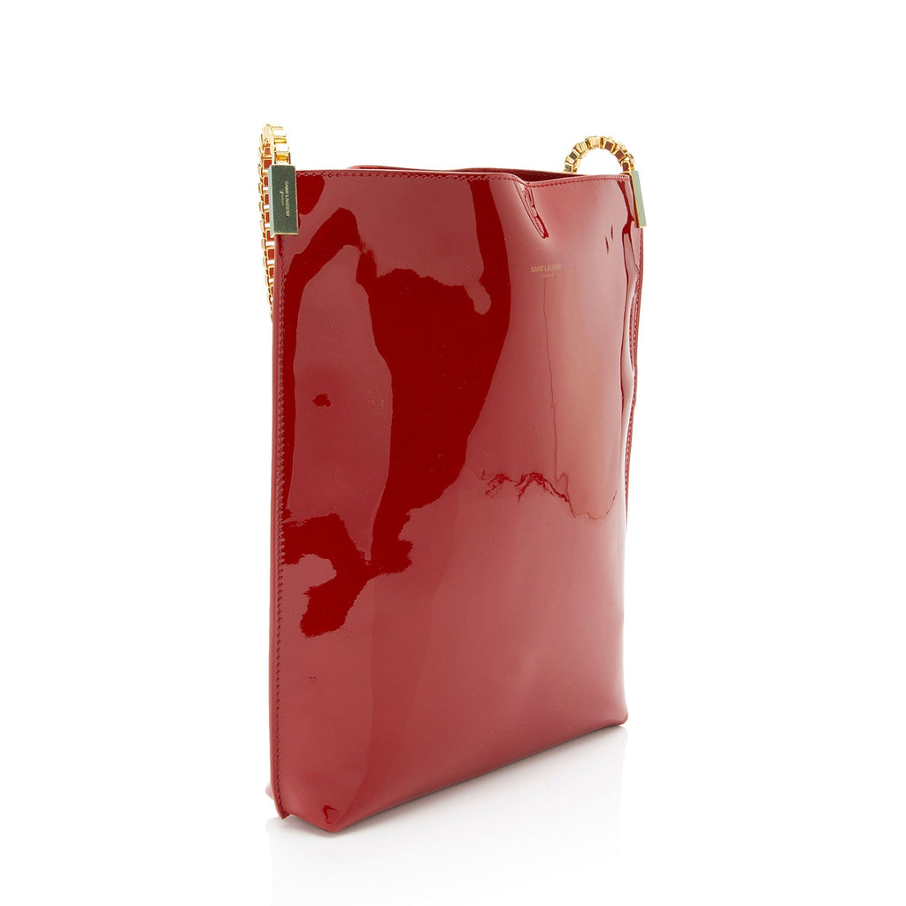 Saint Laurent Patent Leather Suzanne Small Hobo (SHF-2wiVvB)