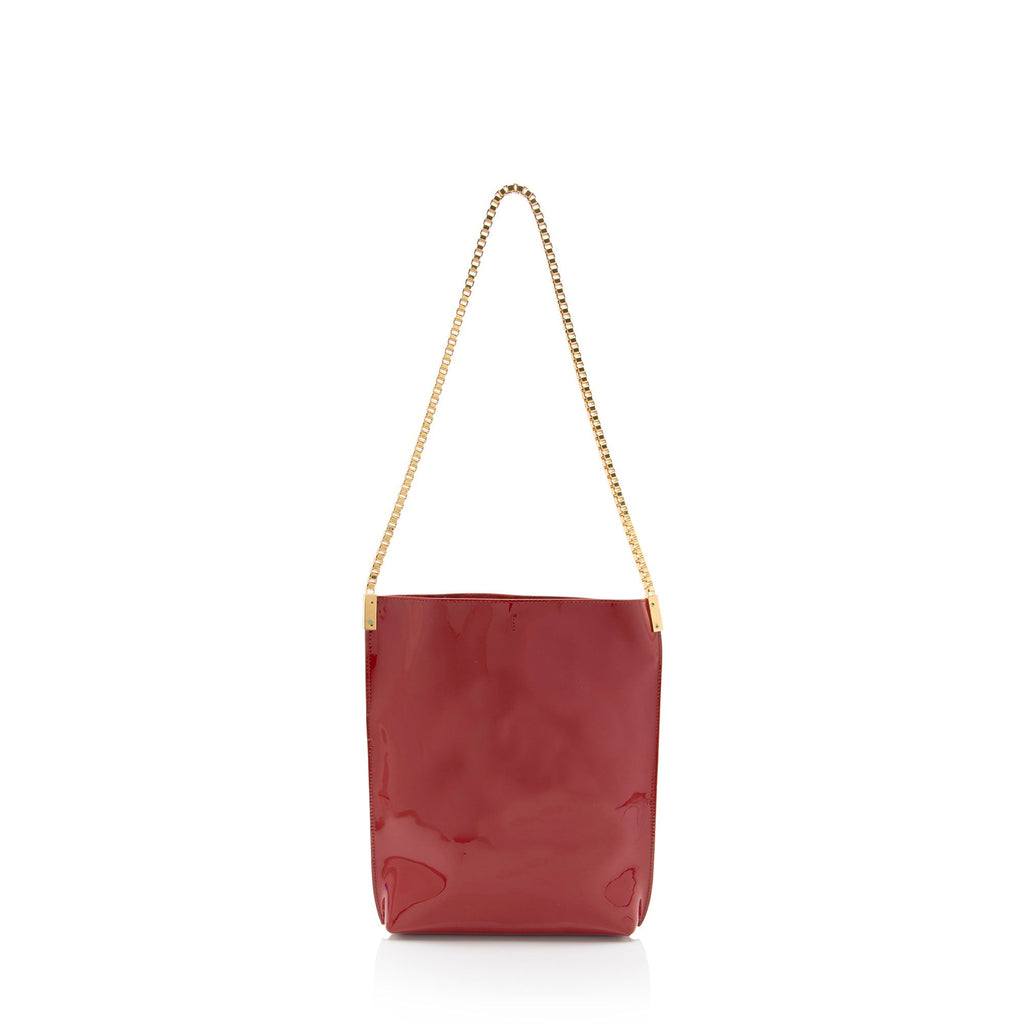 Saint Laurent Patent Leather Suzanne Small Hobo (SHF-5o8aM7)