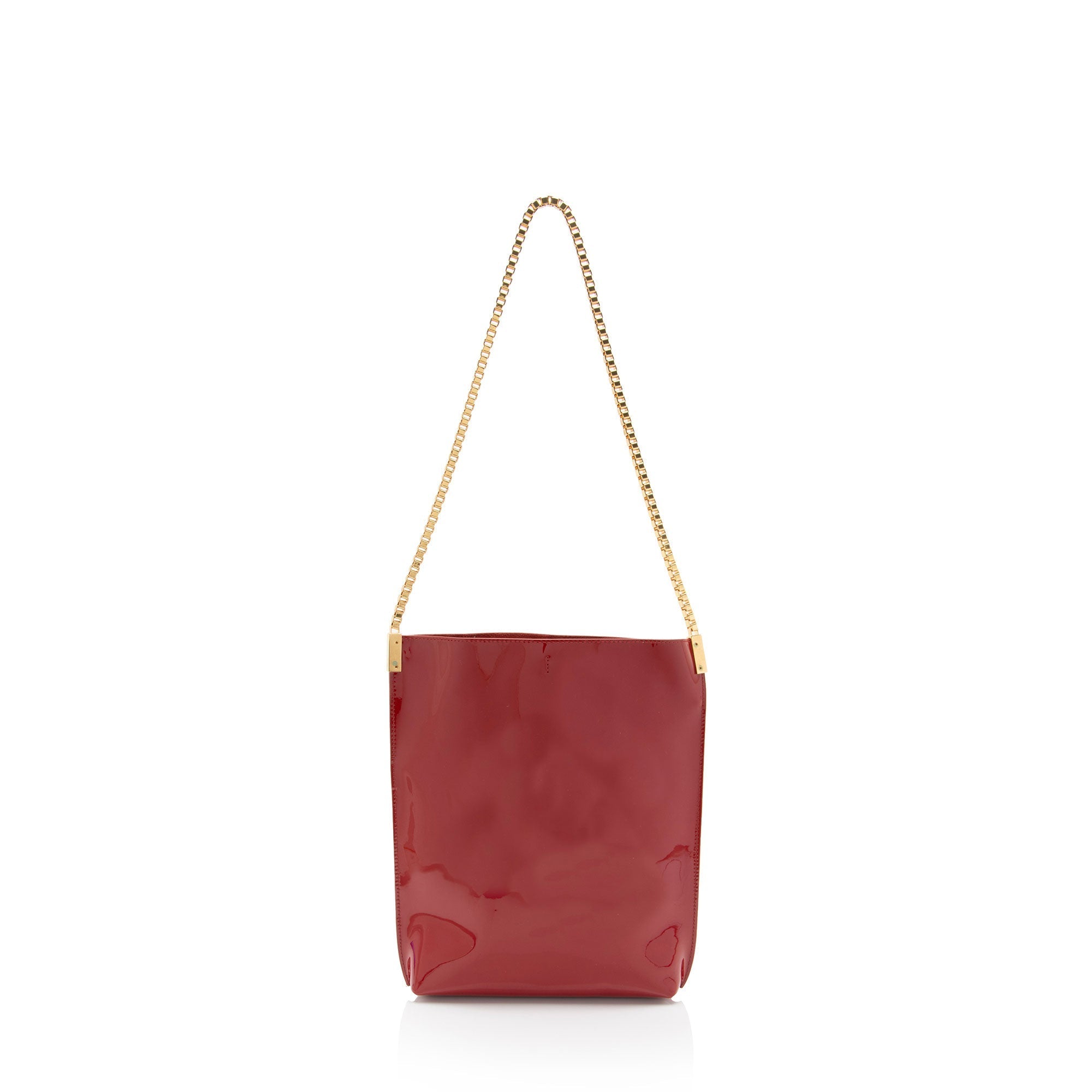 Saint Laurent Patent Leather Suzanne Small Hobo (SHF-5o8aM7)