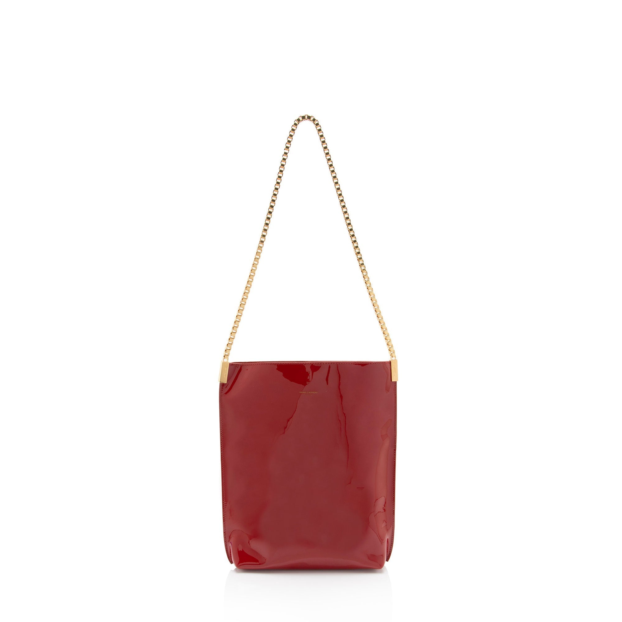 Saint Laurent Patent Leather Suzanne Small Hobo (SHF-5o8aM7)