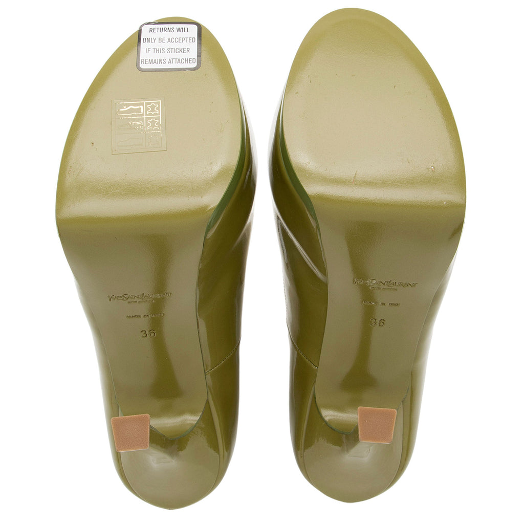 Saint Laurent Patent Leather Tribtoo Pumps - Size 6 / 36 (SHF-GL2C6C)