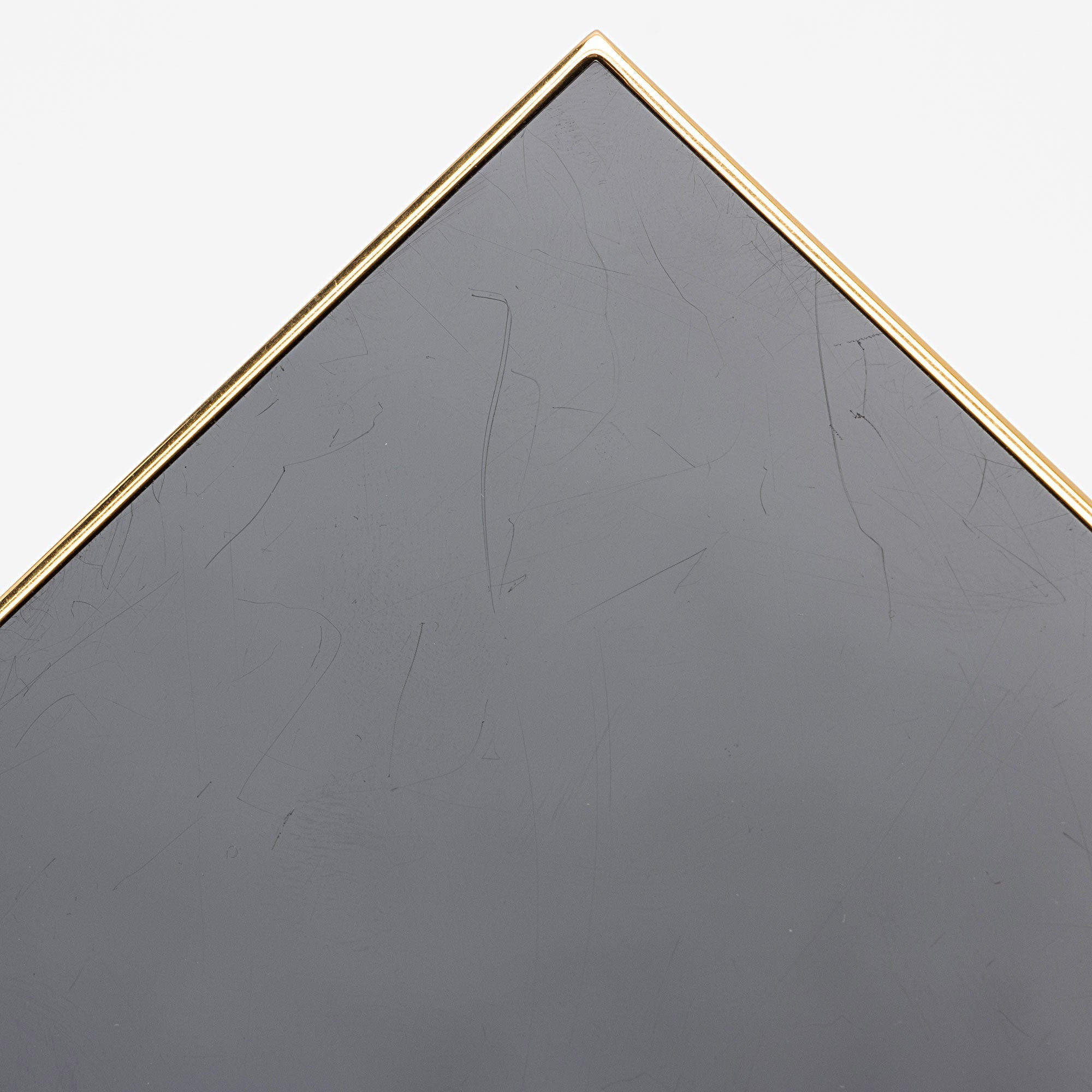 Saint Laurent Plexiglass Minaudiere Tuxedo Monogram Box Shoulder Bag (SHF-neNwyi)