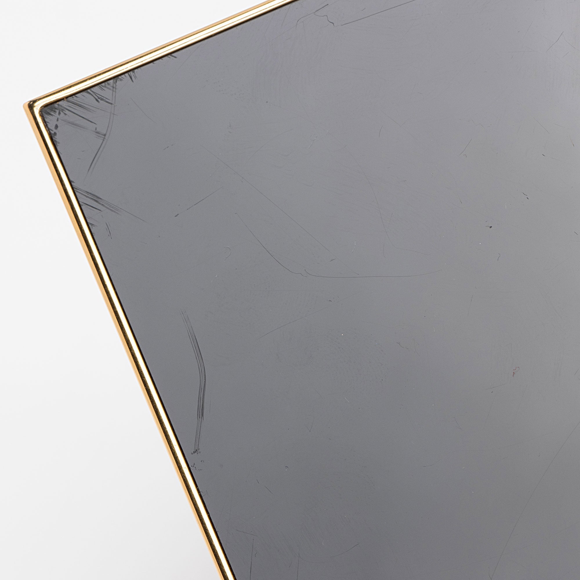 Saint Laurent Plexiglass Minaudiere Tuxedo Monogram Box Shoulder Bag (SHF-neNwyi)