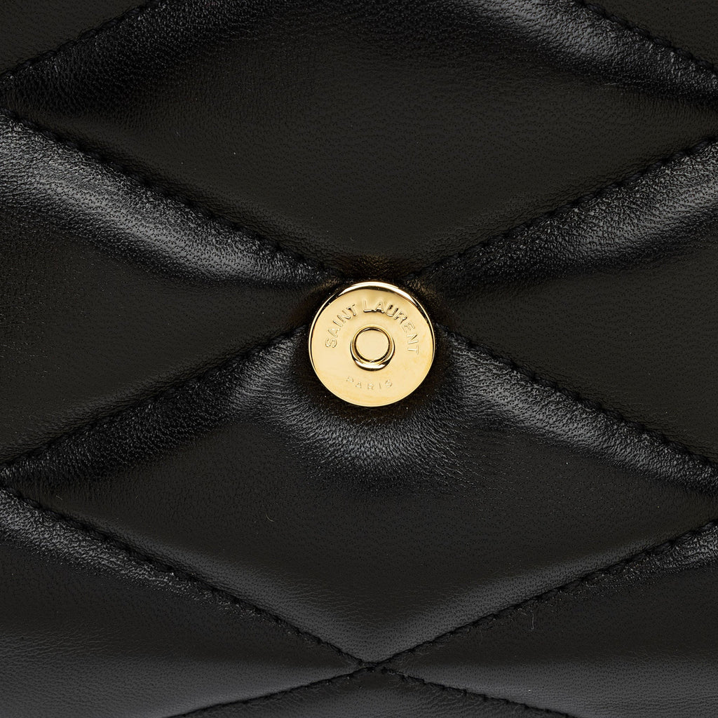 Saint Laurent Quilted Lambskin Monogram Le 57 Hobo (SHF-46zvkL)