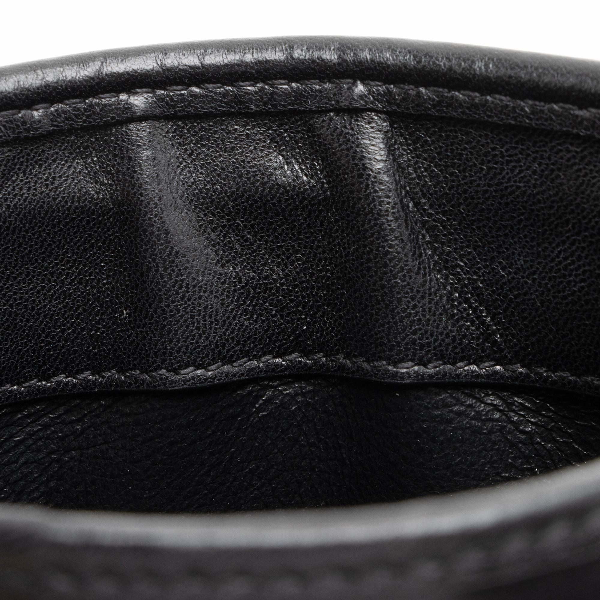 Saint Laurent Quilted Lambskin Monogram Victoire Baby Chain Clutch (SHF-M6OIgU)