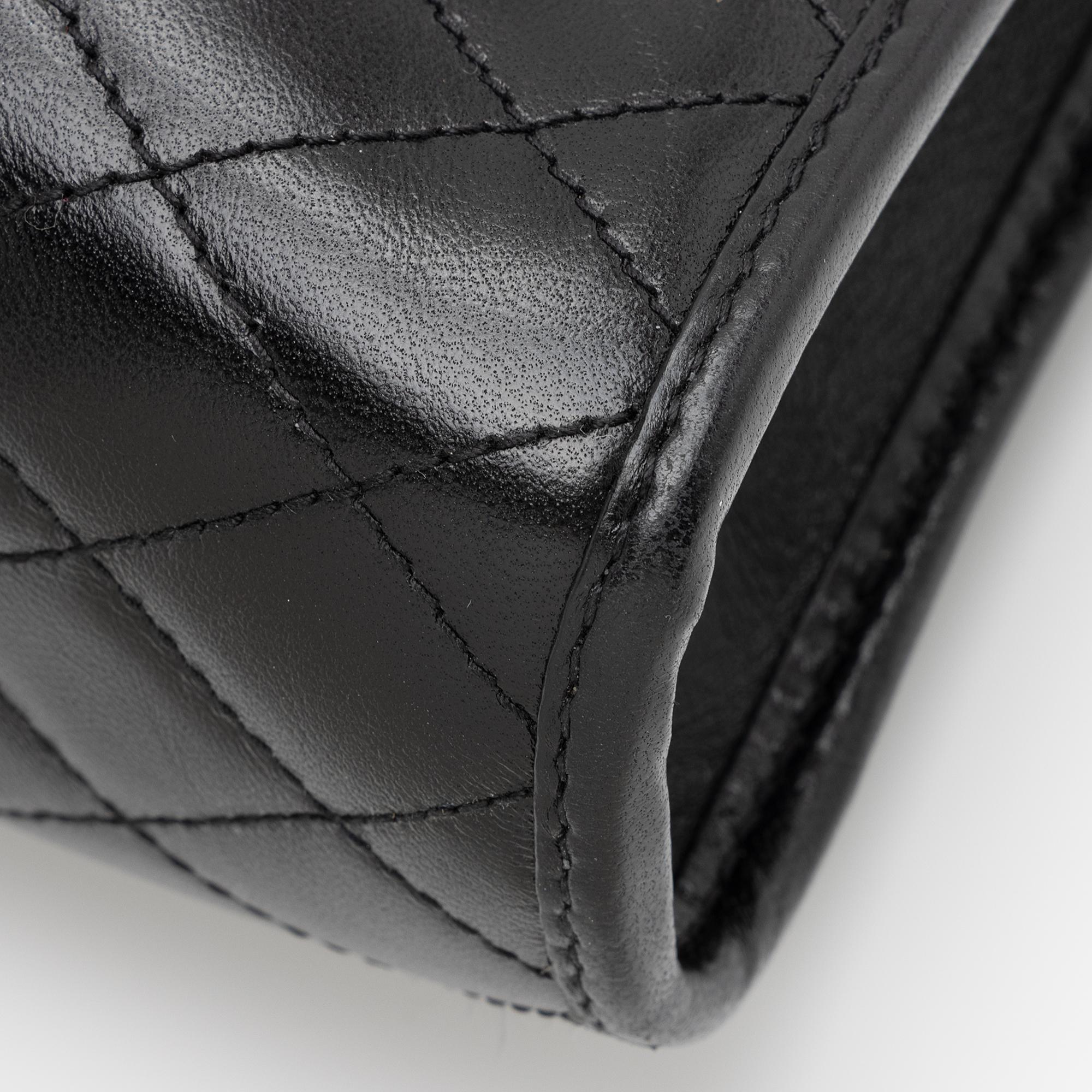 Saint Laurent Quilted Lambskin Monogram Victoire Baby Chain Clutch (SHF-M6OIgU)